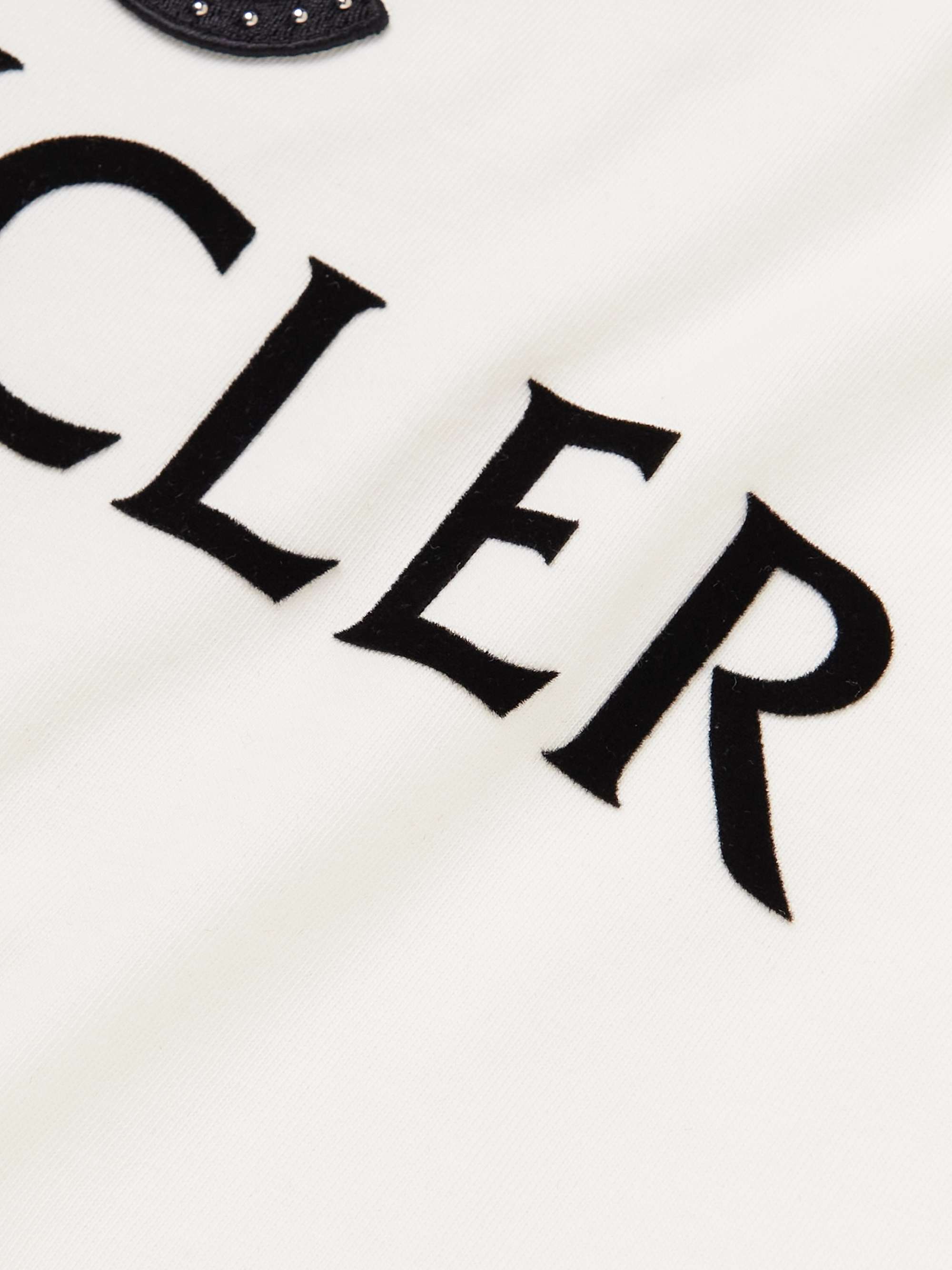 MONCLER Logo-Appliquéd Printed Cotton-Jersey T-Shirt