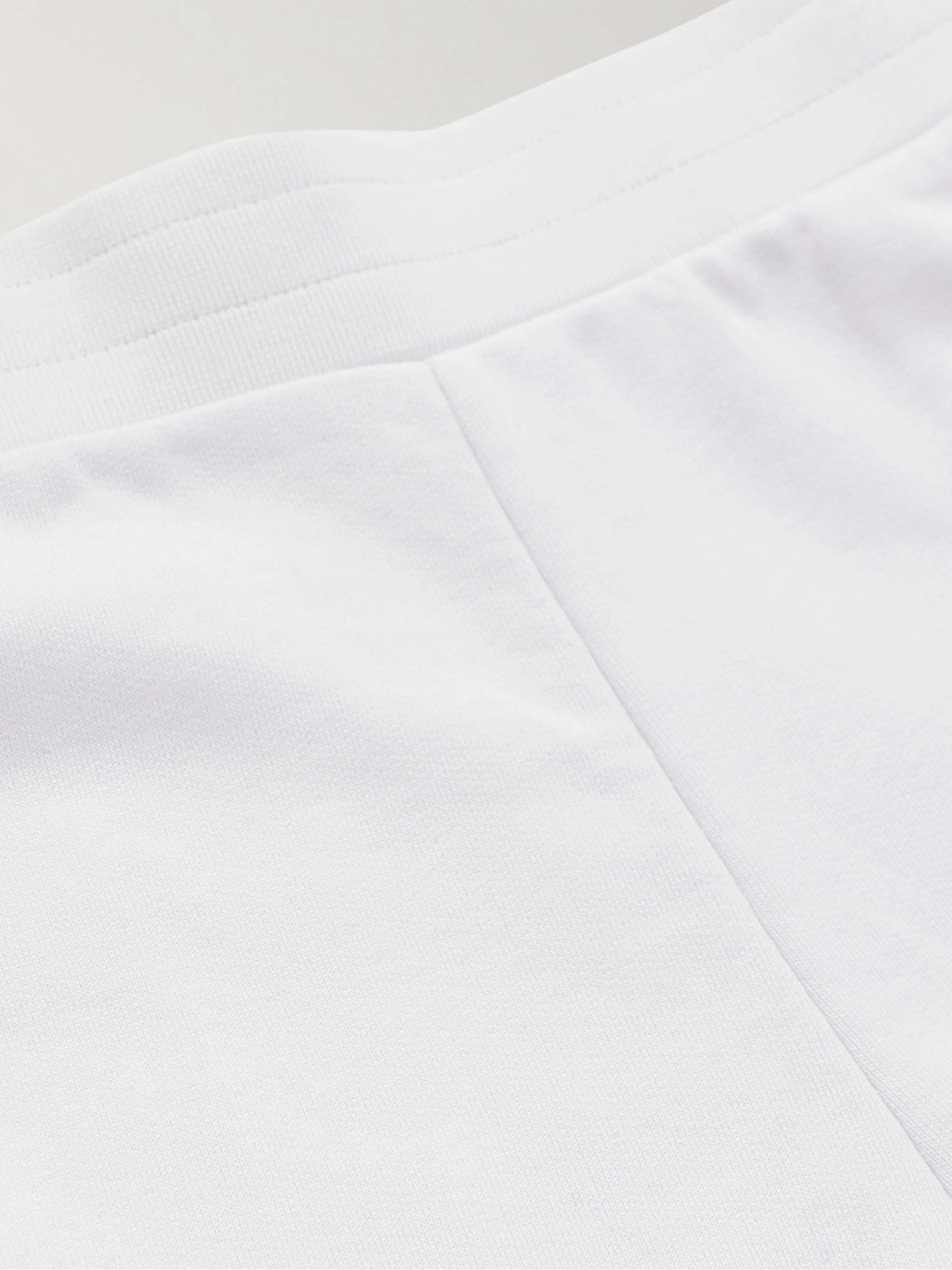 MONCLER Tapered Logo-Embroidered Cotton-Jersey Sweatpants