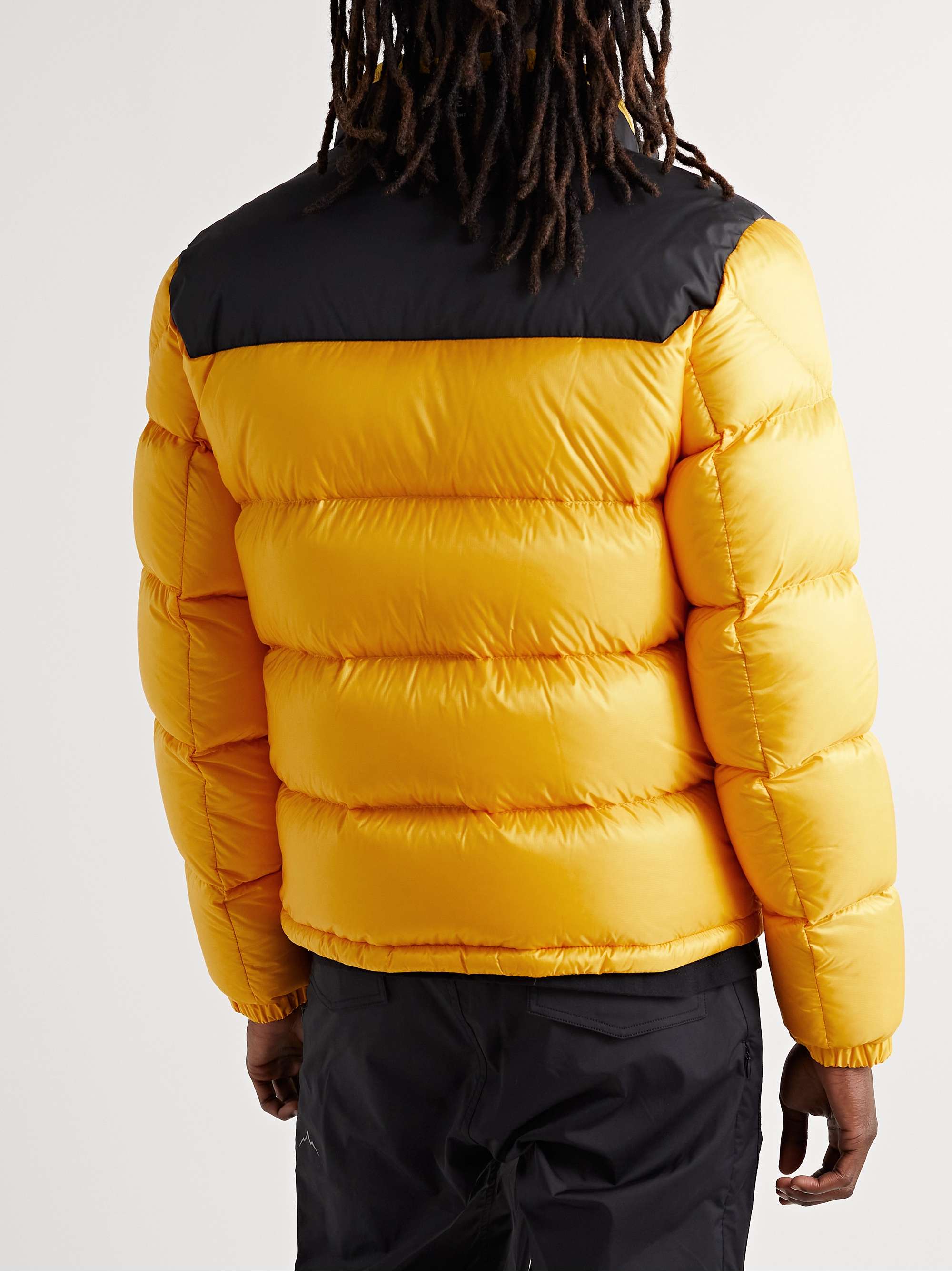 MONCLER Peuplier Logo-Appliquéd Quilted Shell and Ripstop Down Hooded Jacket