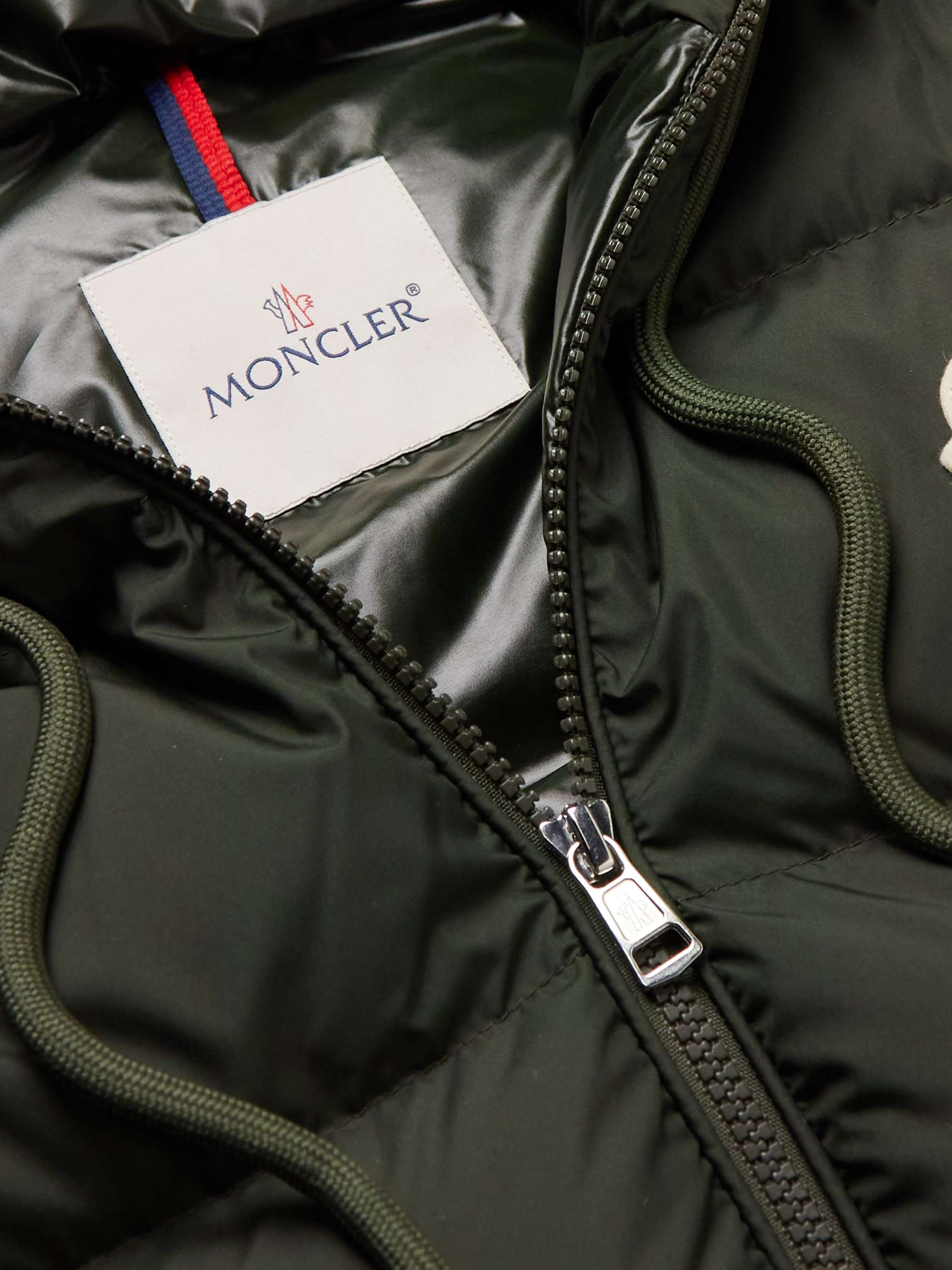 MONCLER Cardamine Logo-Appliquéd Quilted Shell Hooded Down Gilet for ...