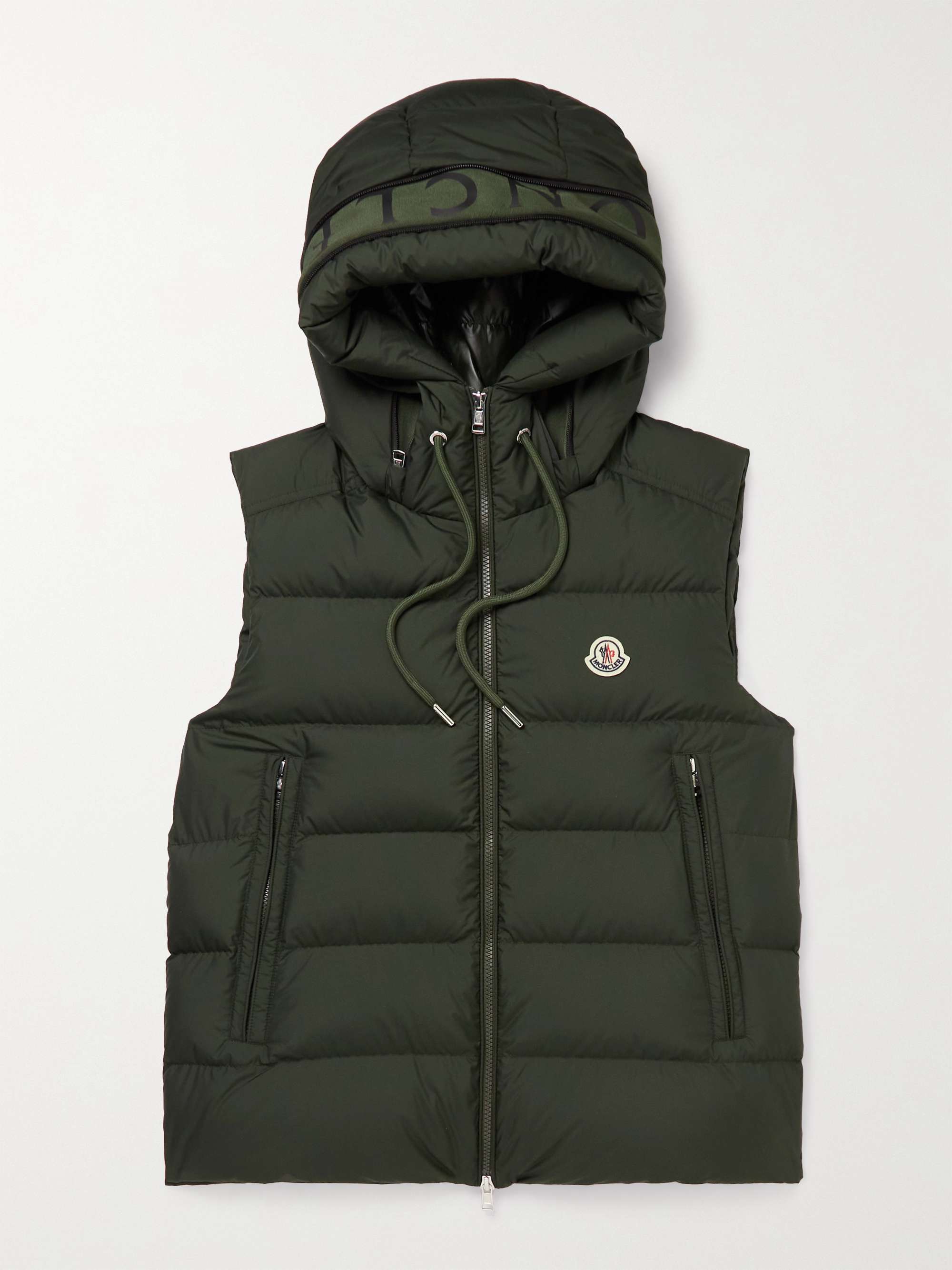 Dark green Cardamine Logo-Appliquéd Quilted Shell Hooded Down Gilet ...