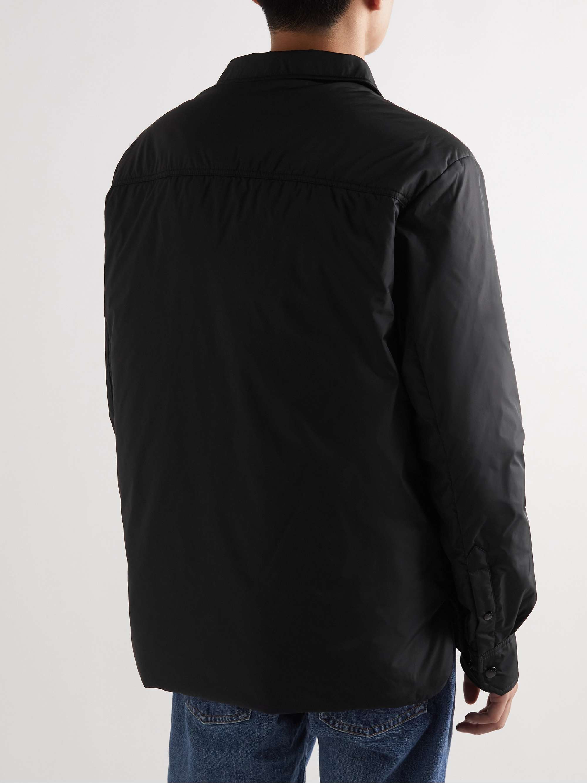 MONCLER Pyrole Grosgrain-Trimmed Nylon Down Overshirt
