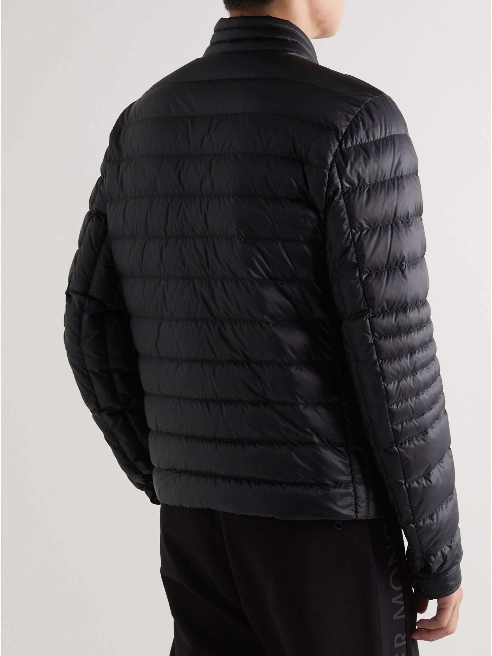 MONCLER Helianthe Grosgrain-Trimmed Quilted Nylon Down Jacket