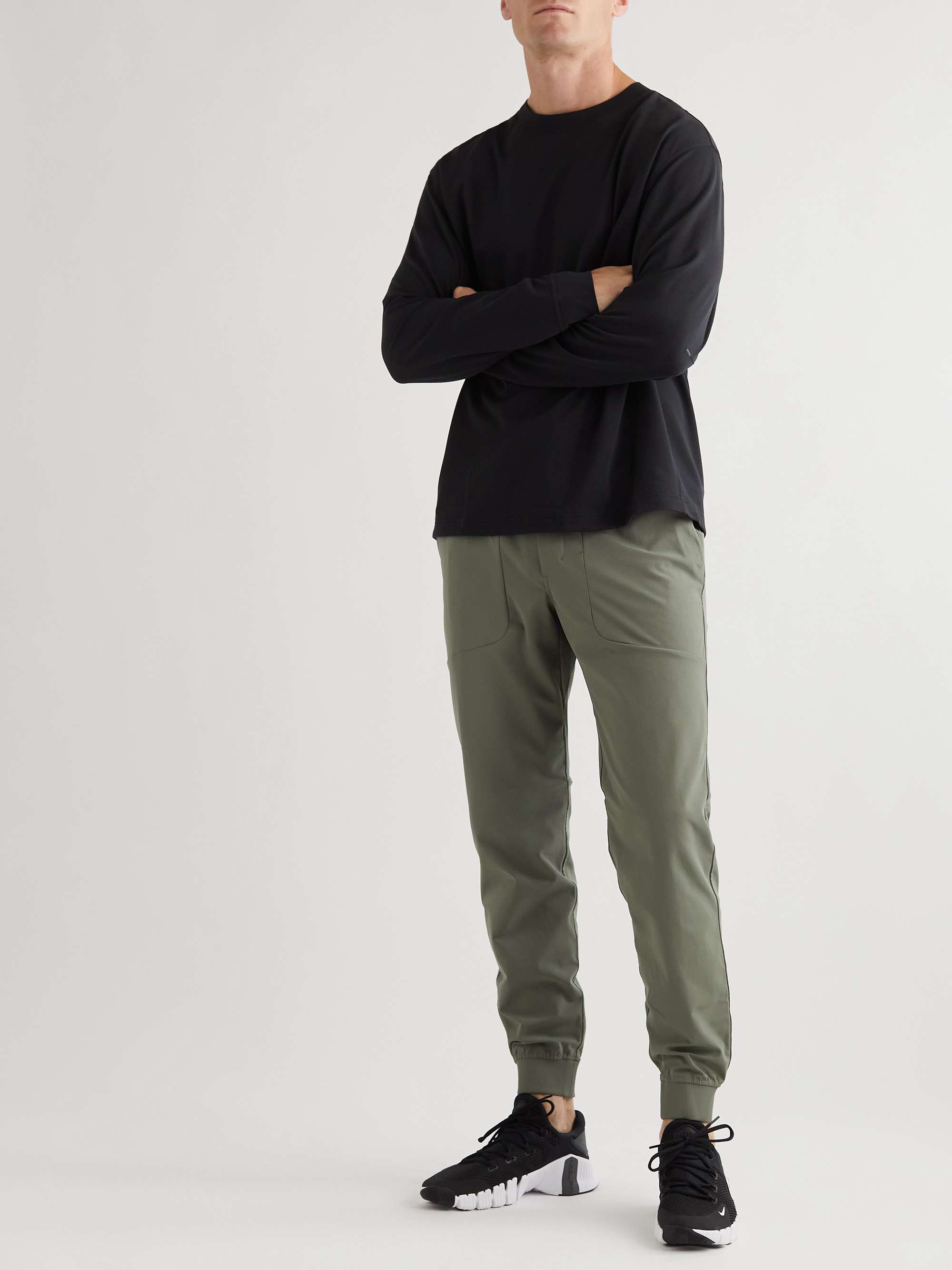 LULULEMON ABC Tapered Stretch-Jersey Sweatpants
