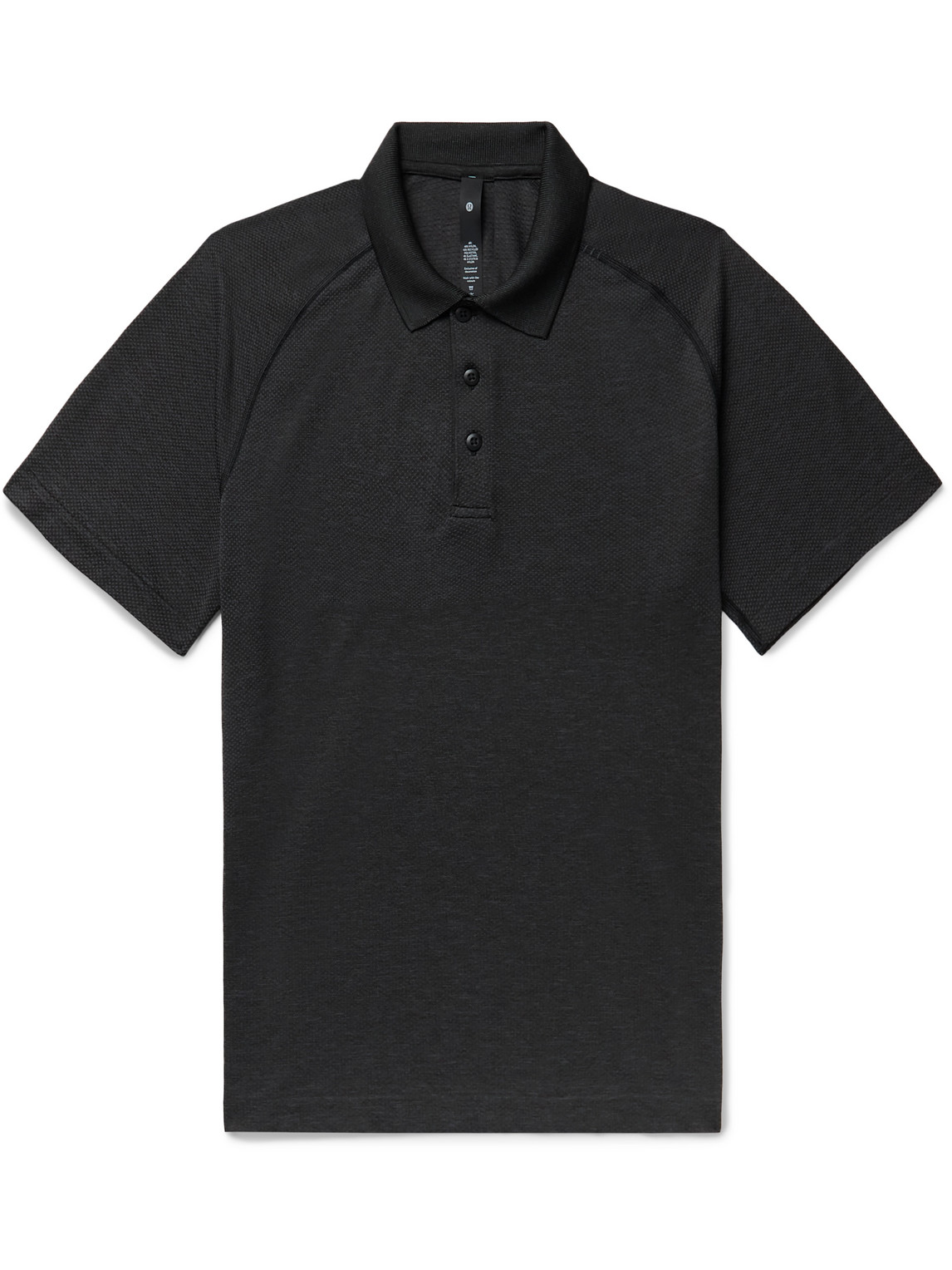 Lululemon Metal Vent Tech Polo Shirt 2.0 In Deep Coal/black
