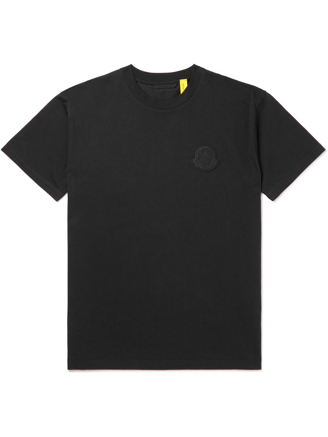 Moncler Genius 2 Moncler 1952 Logo-appliquéd Cotton-jersey T-shirt In Black