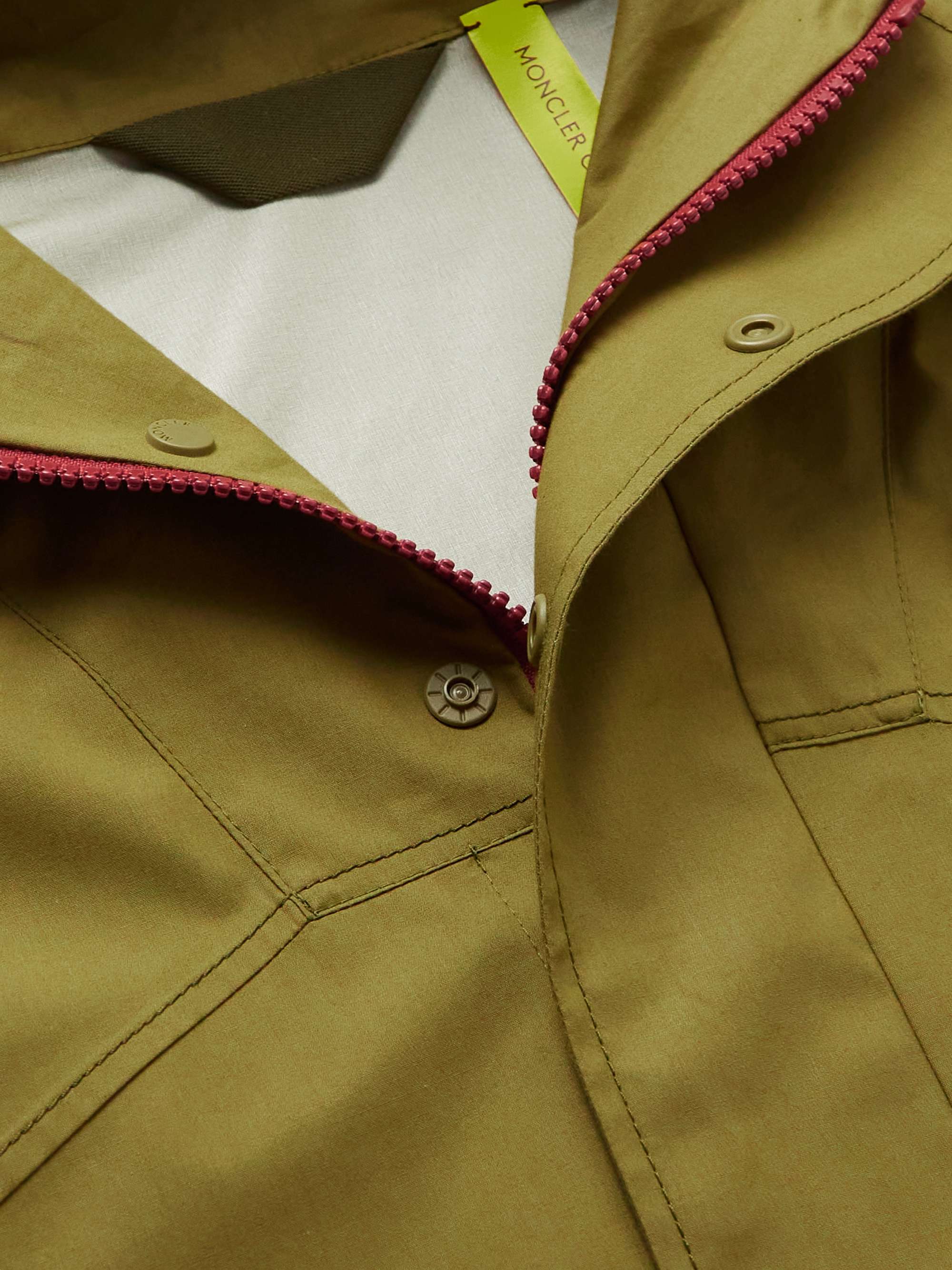 MONCLER GENIUS 2 Moncler 1952 Logo-Appliquéd Cotton-Blend Canvas Hooded Jacket