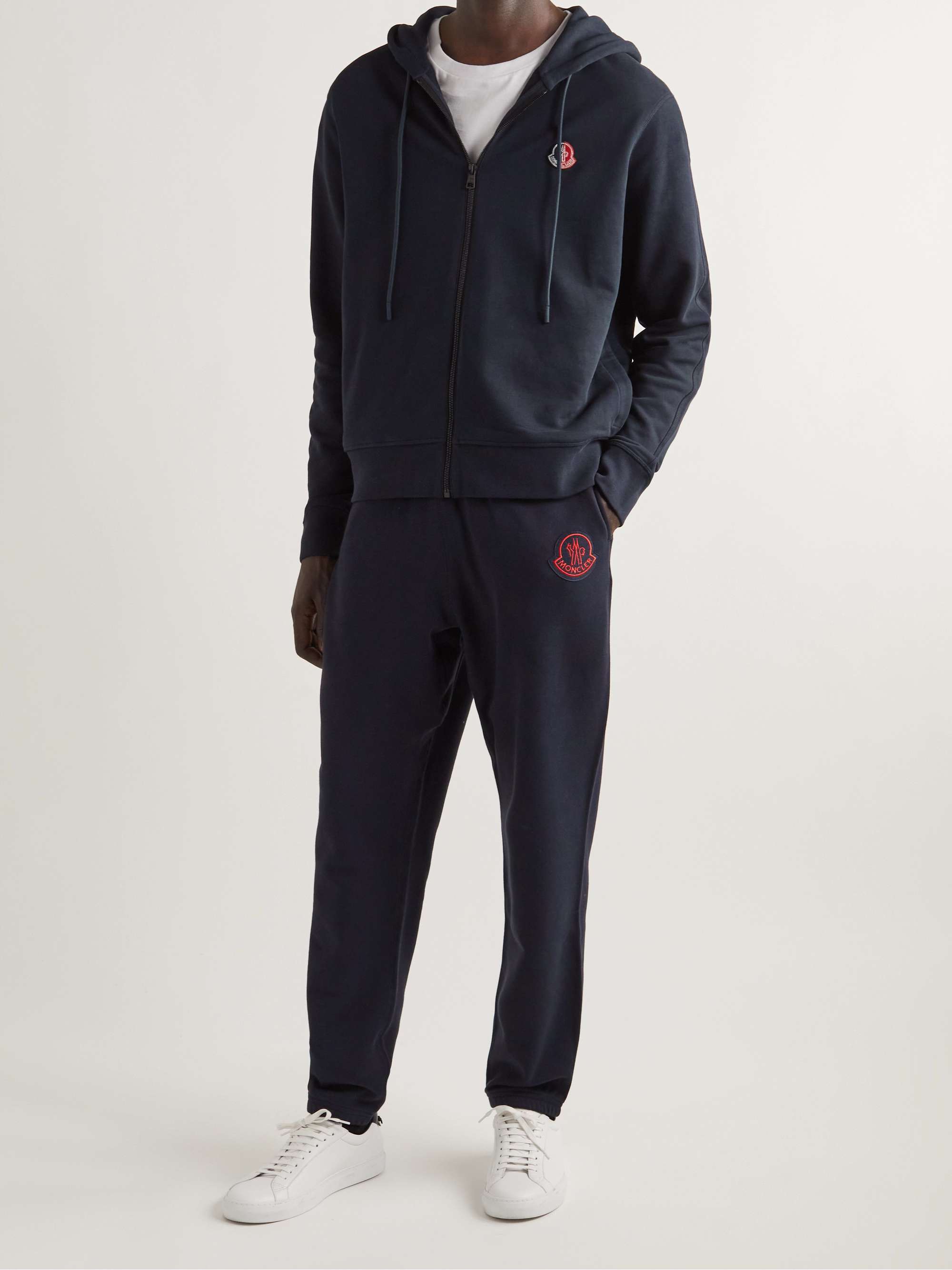 2 Moncler 1952 Logo-Appliquéd Cotton-Jersey Zip-Up Hoodie