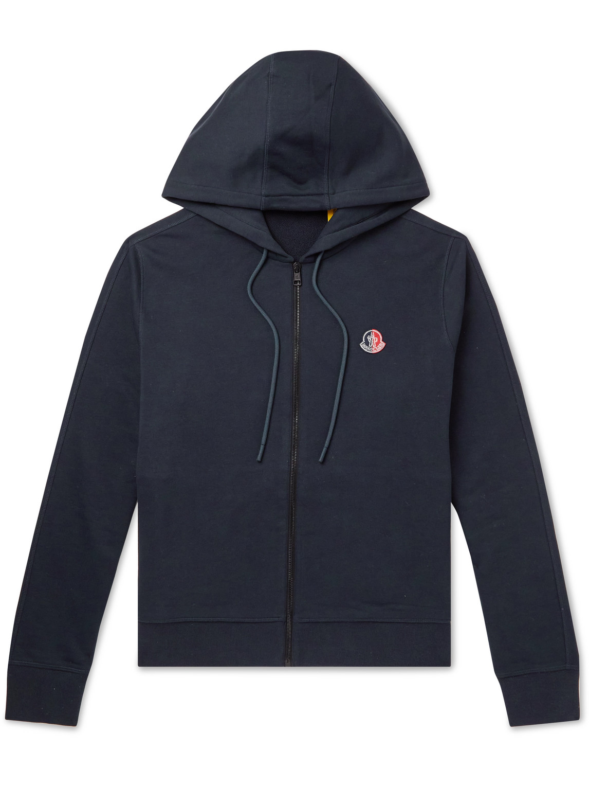 2 Moncler 1952 Logo-Appliquéd Cotton-Jersey Zip-Up Hoodie