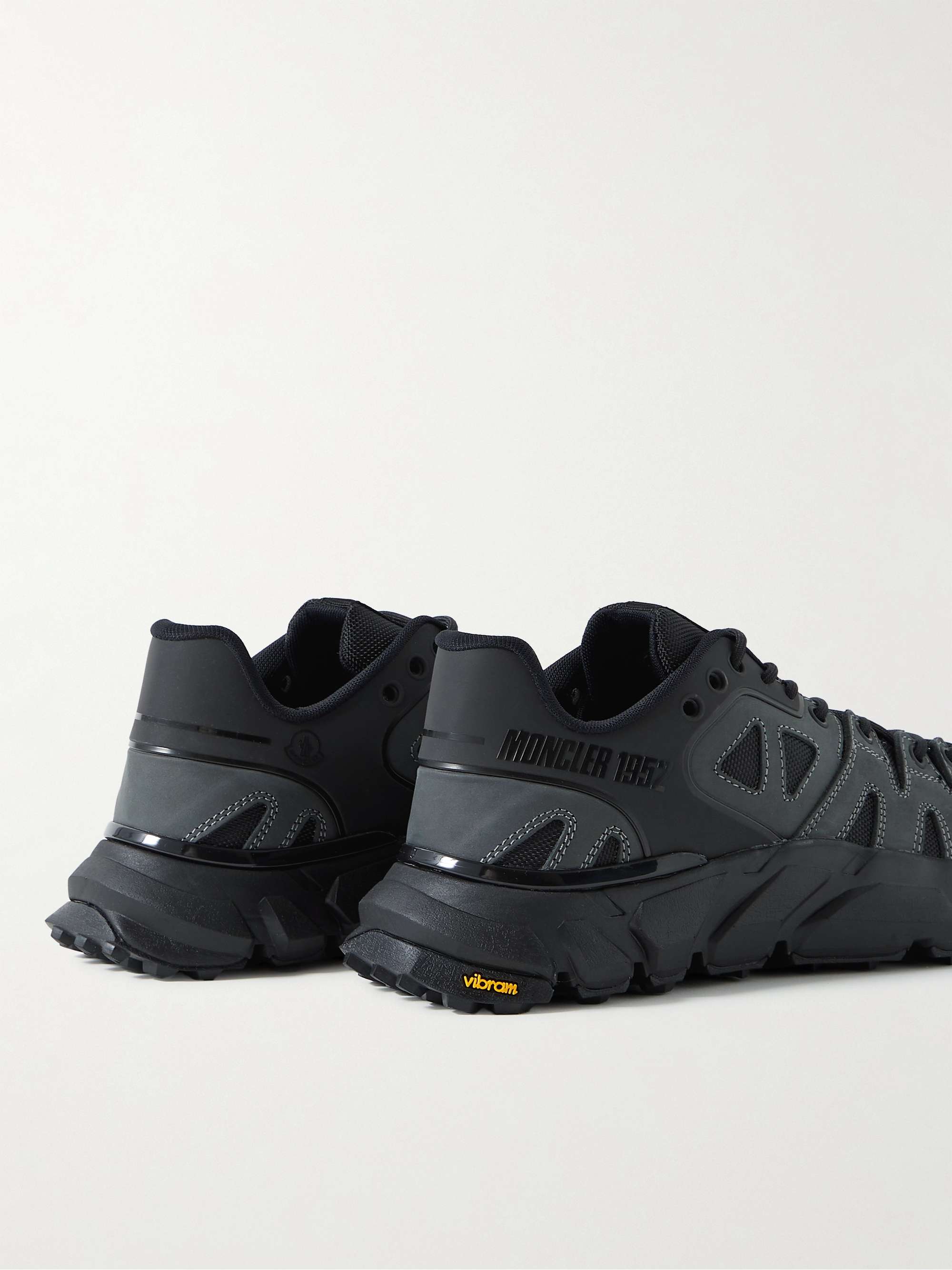MONCLER GENIUS 2 Moncler 1952 Silencio Nubuck, Mesh and Rubber Sneakers