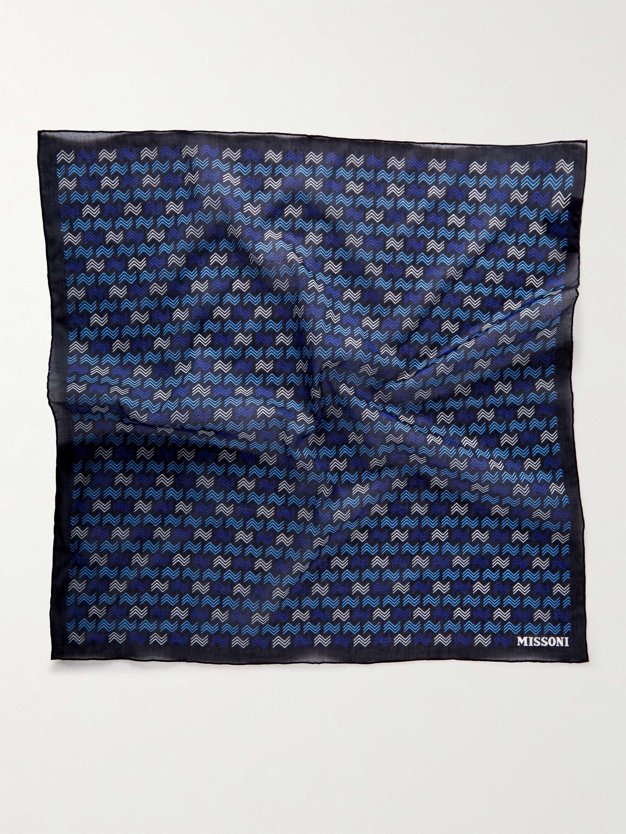 MISSONI Logo-Print Cotton-Voile Bandana