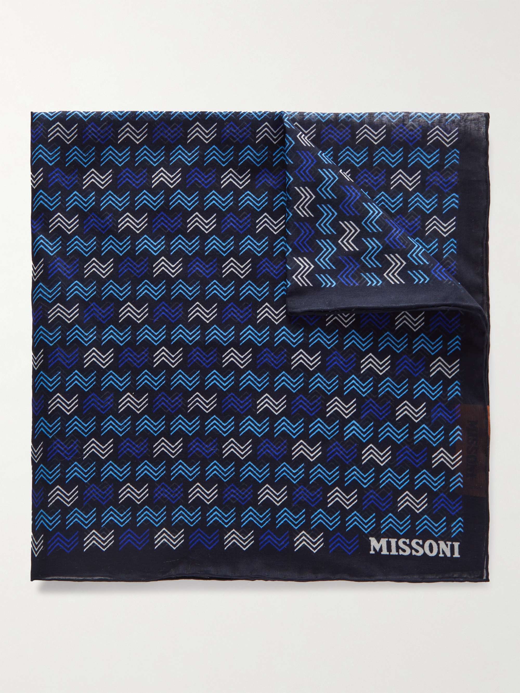 MISSONI Logo-Print Cotton-Voile Bandana
