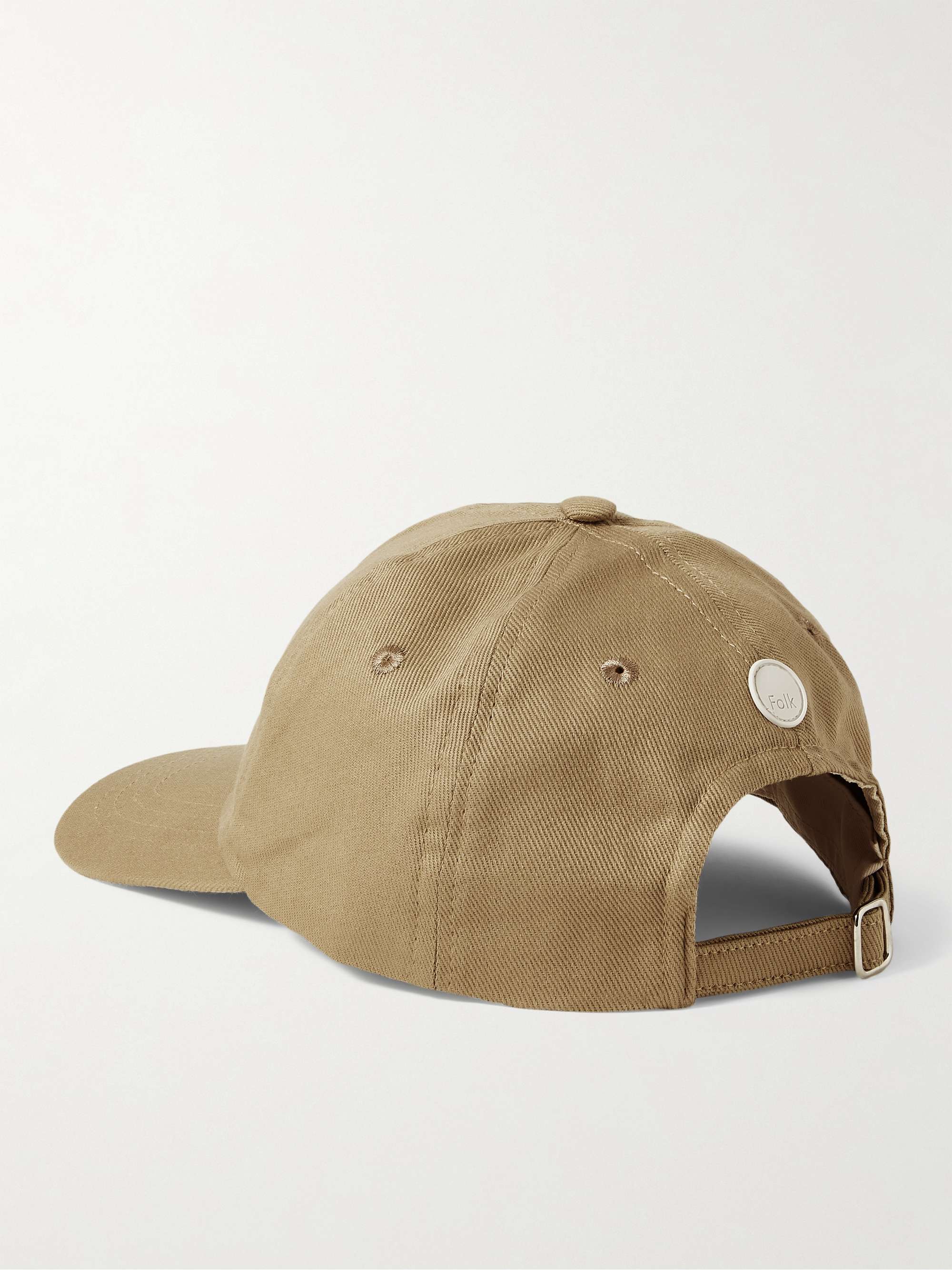 FOLK Logo-Appliquéd Cotton-Twill Baseball Cap