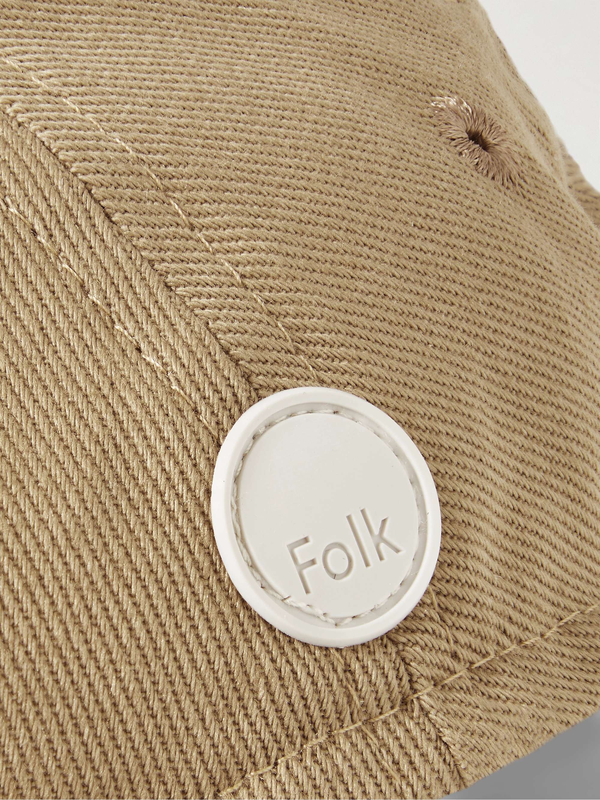 FOLK Logo-Appliquéd Cotton-Twill Baseball Cap
