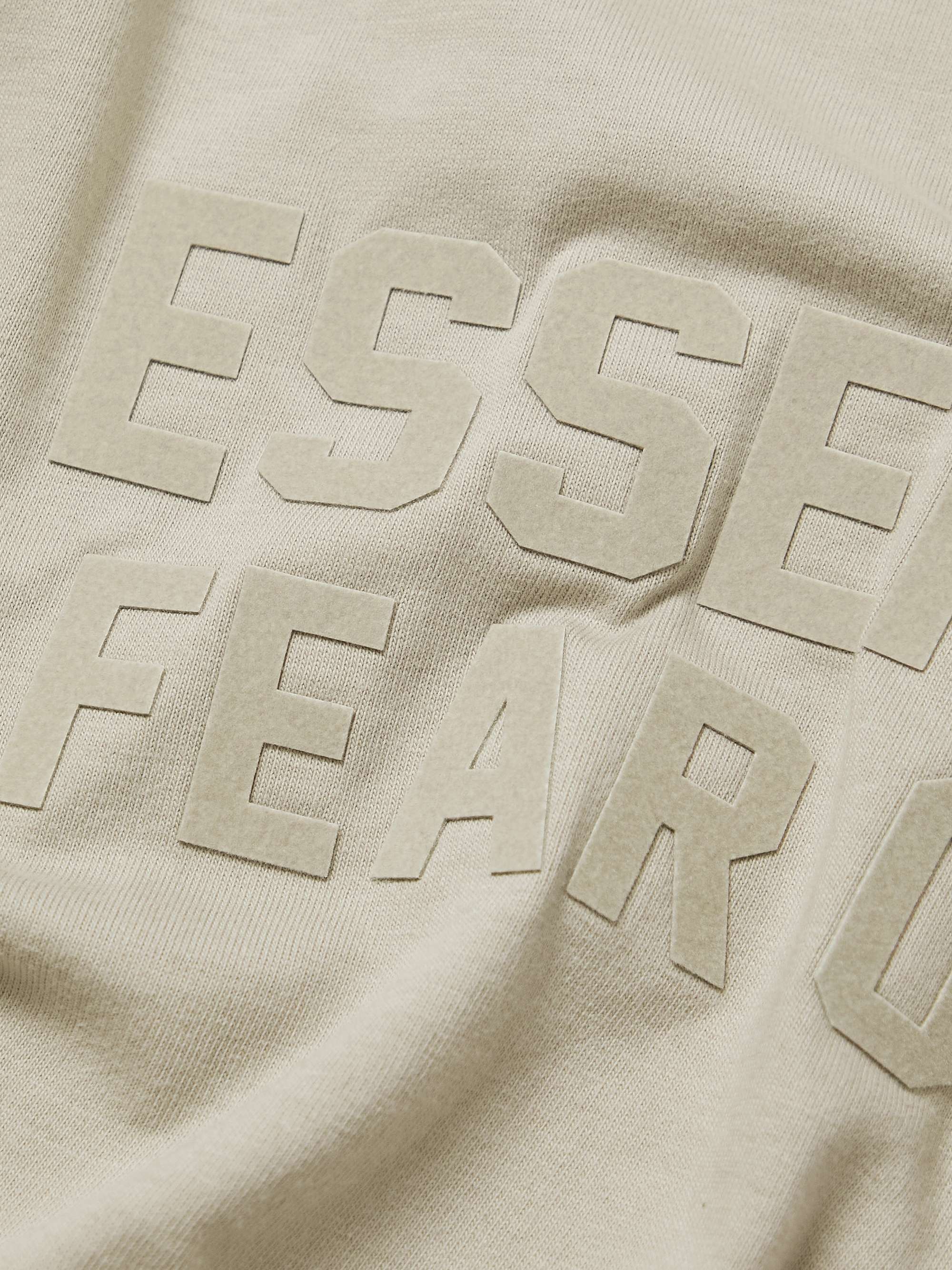 FEAR OF GOD ESSENTIALS KIDS Logo-Flocked Cotton-Jersey T-Shirt