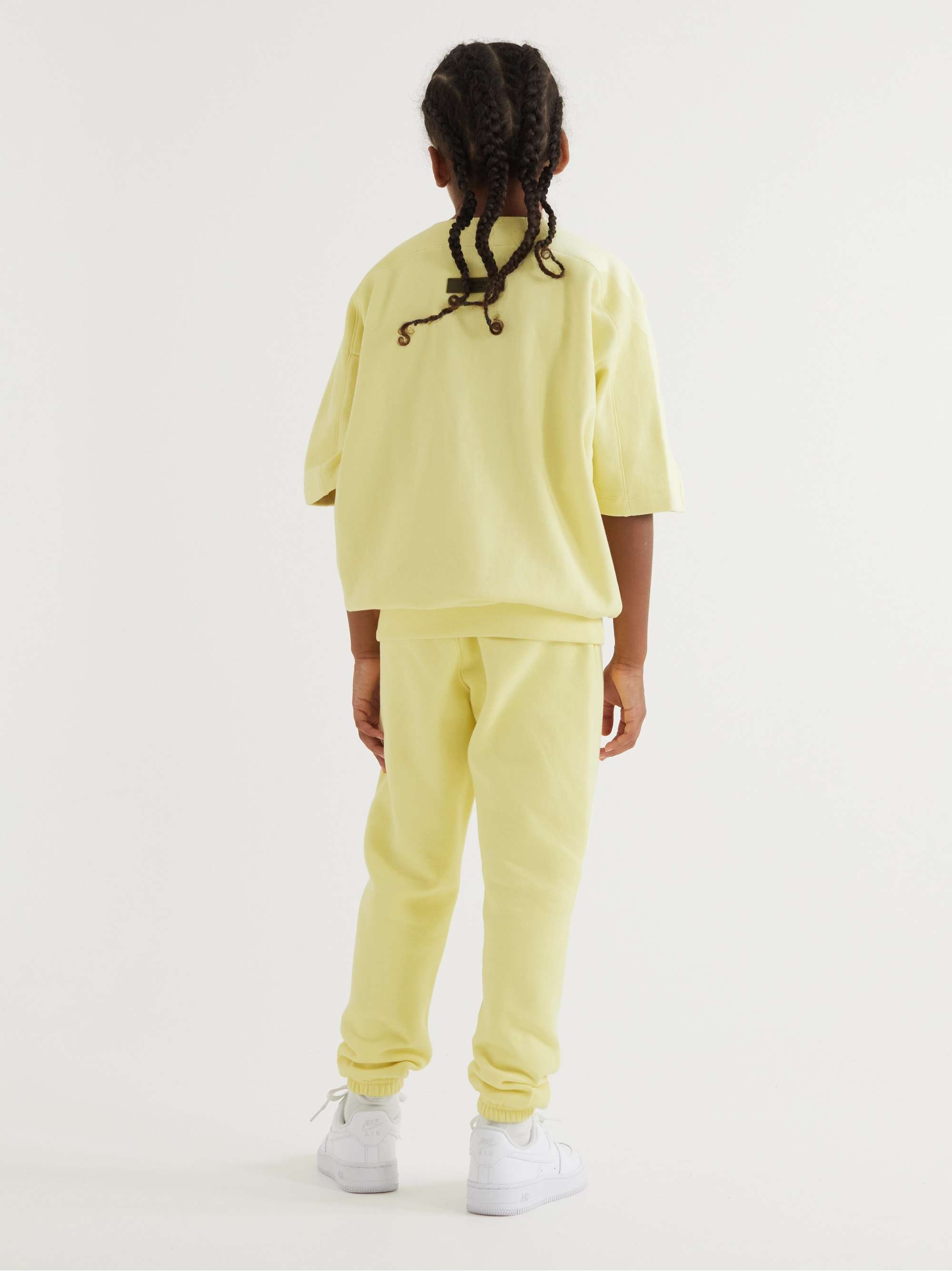 FEAR OF GOD ESSENTIALS KIDS Logo-Appliquéd Cotton-Jersey Henley T-Shirt