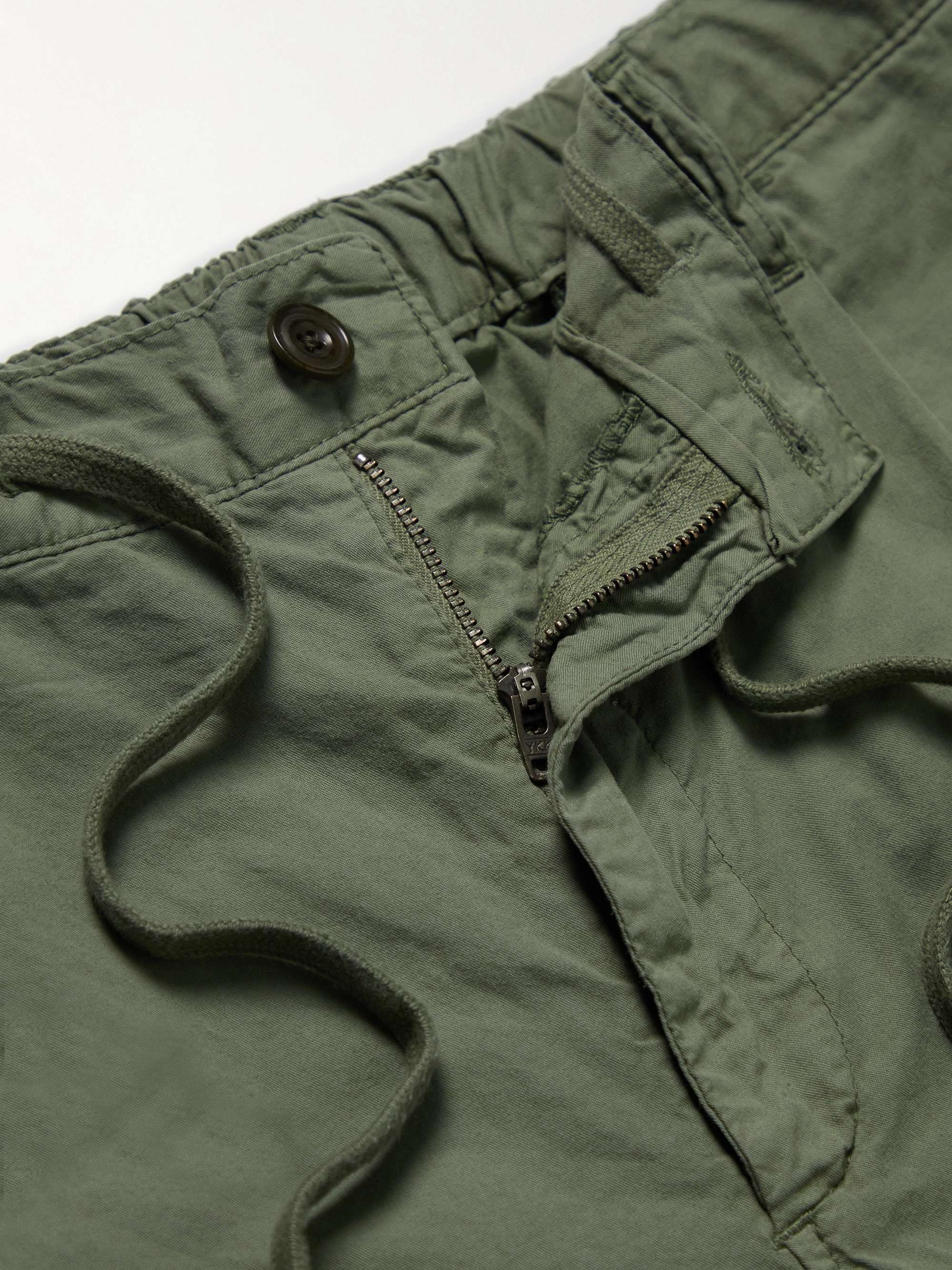 HARTFORD Tanker Straight-Leg Cotton Drawstring Trousers