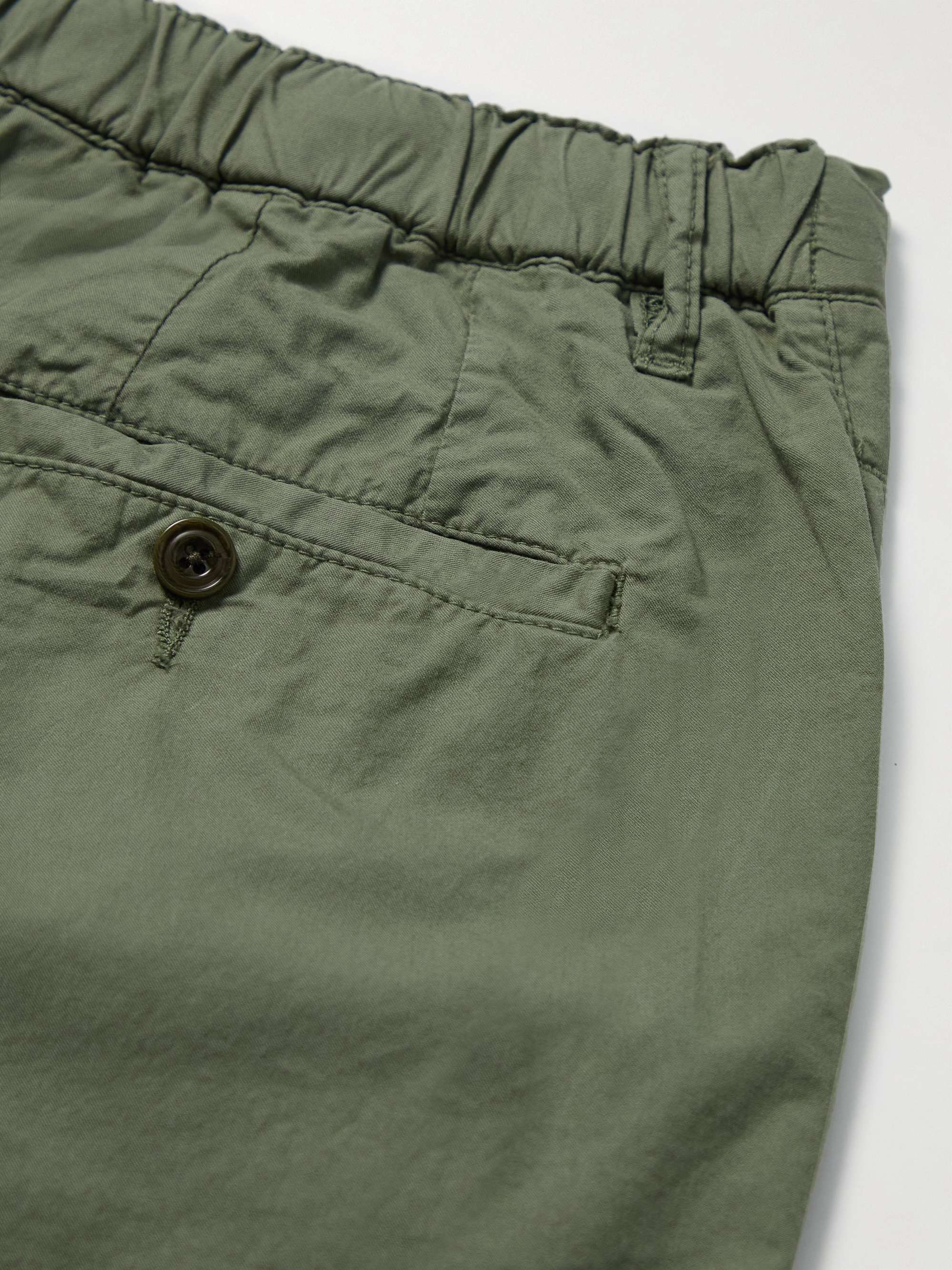 HARTFORD Tanker Straight-Leg Cotton Drawstring Trousers