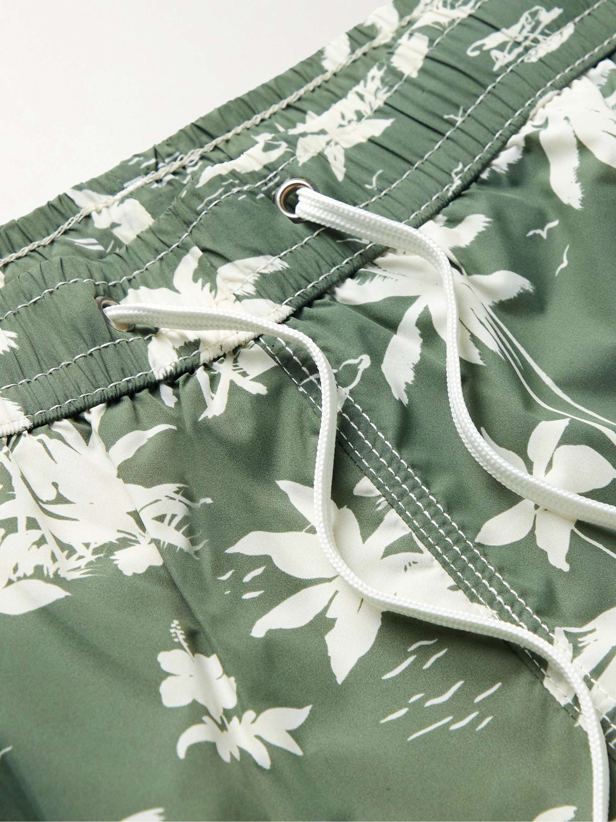 HARTFORD Mid-Length Printed Recycled Swim Shorts