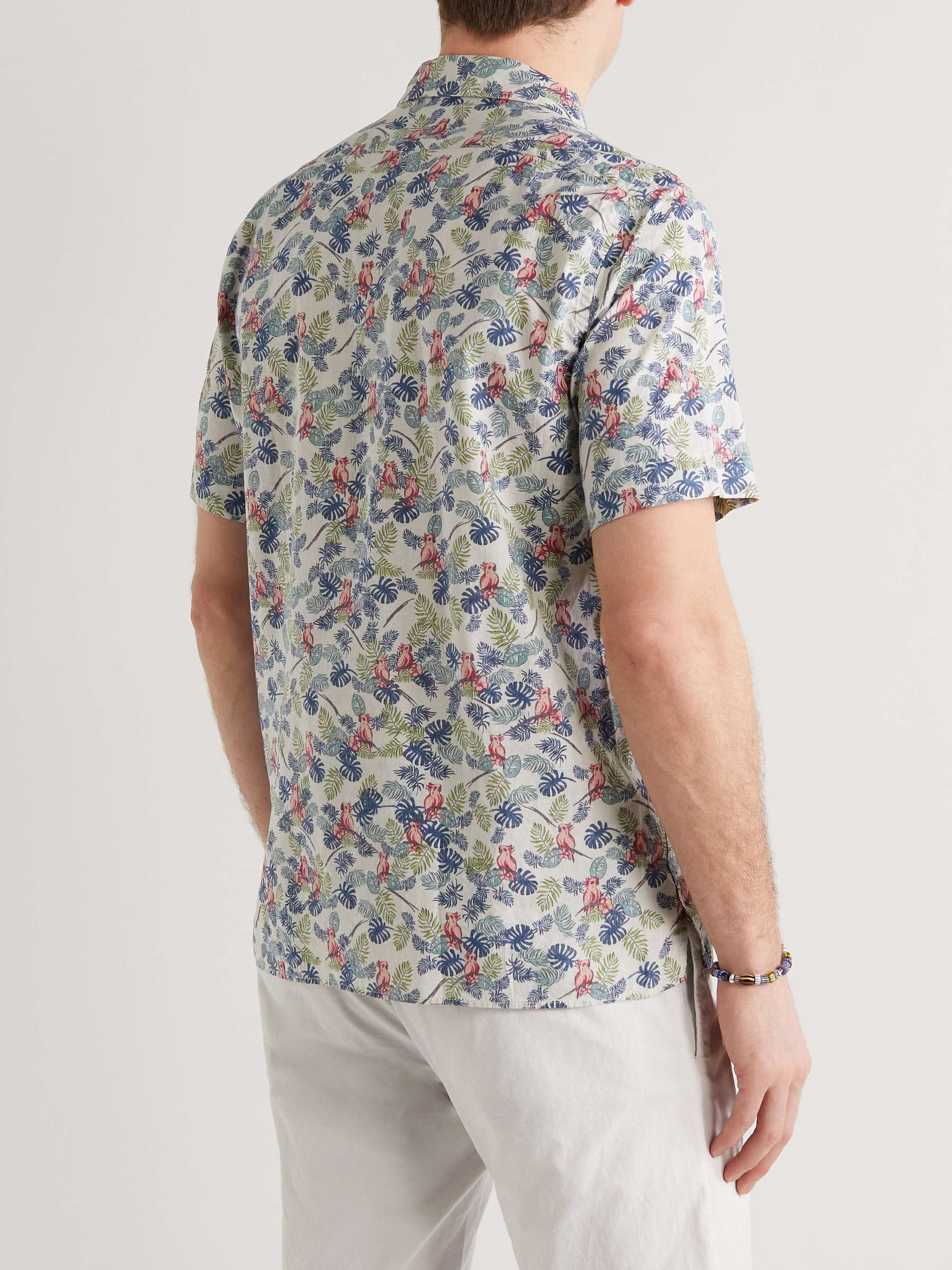 HARTFORD Slam 02 Camp-Collar Printed Cotton Shirt