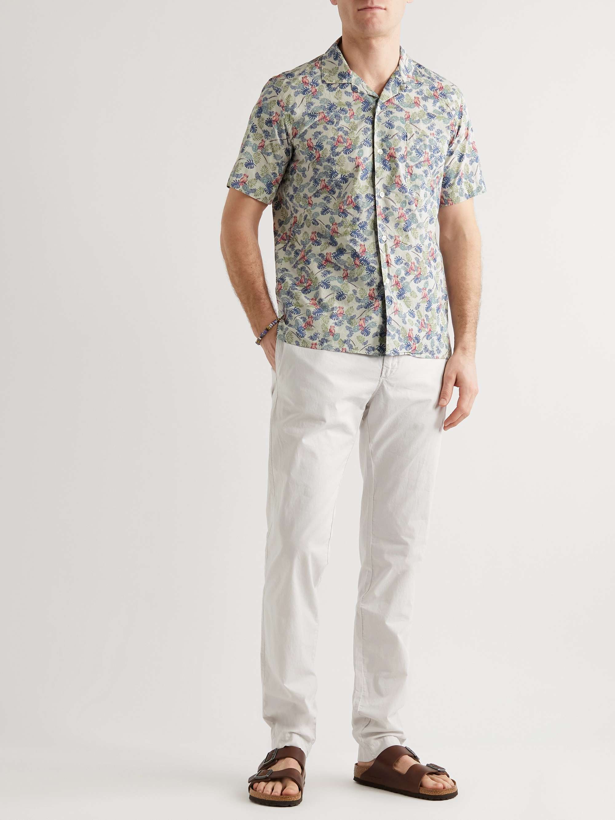 HARTFORD Slam 02 Camp-Collar Printed Cotton Shirt