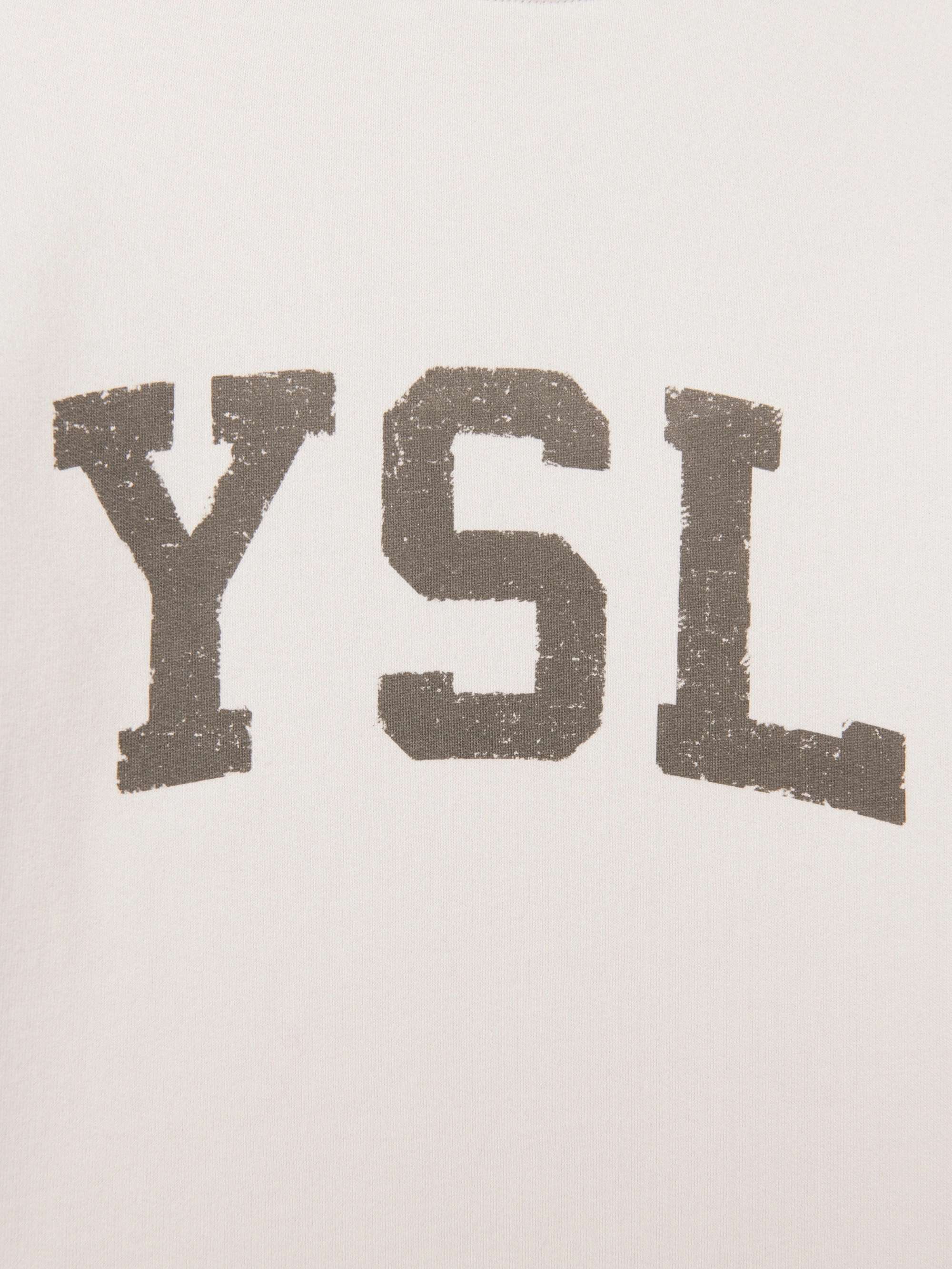 SAINT LAURENT Logo-Print Cotton-Jersey Sweatshirt