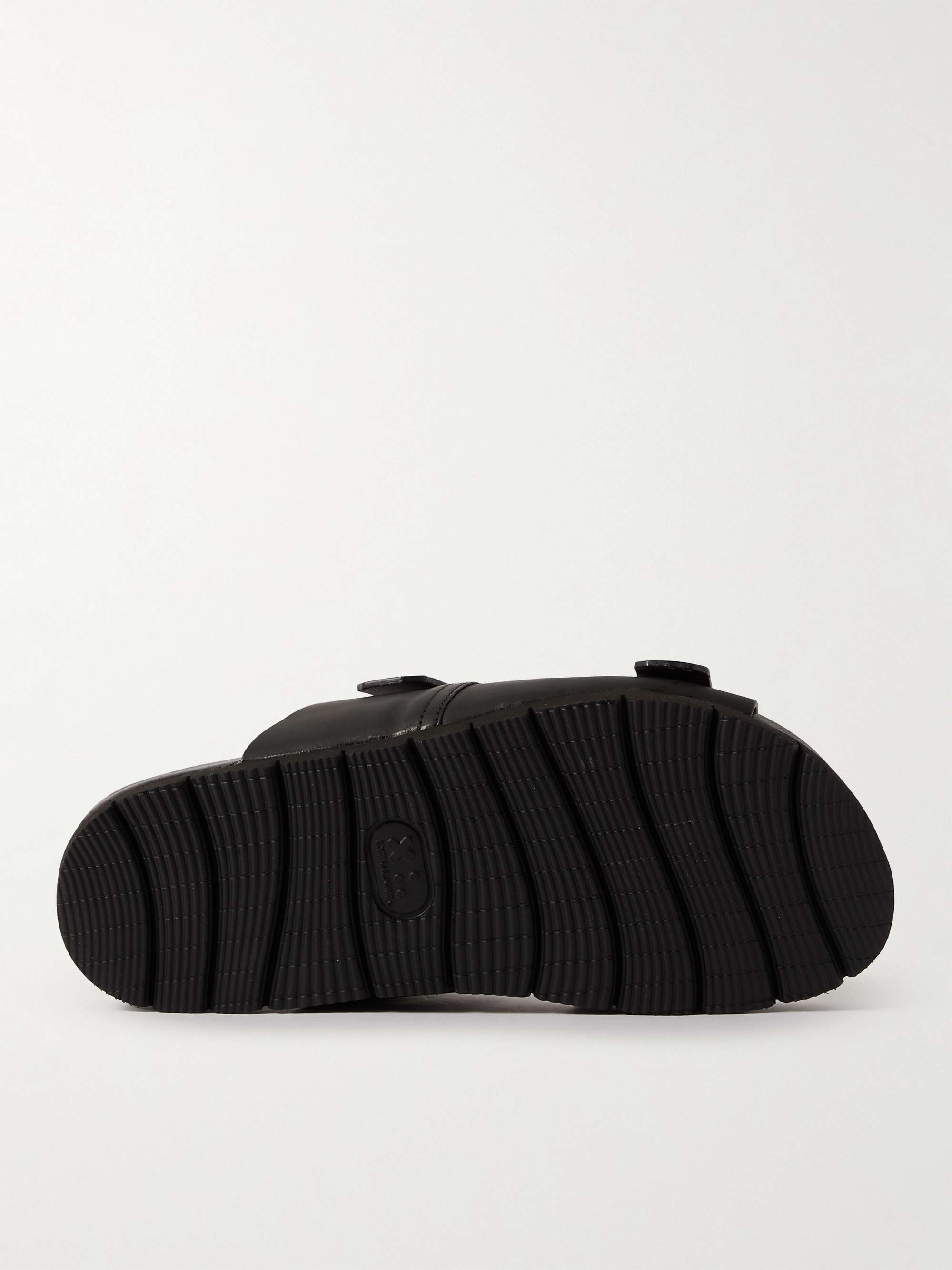 GRENSON Florin Rubberised Leather Sandals