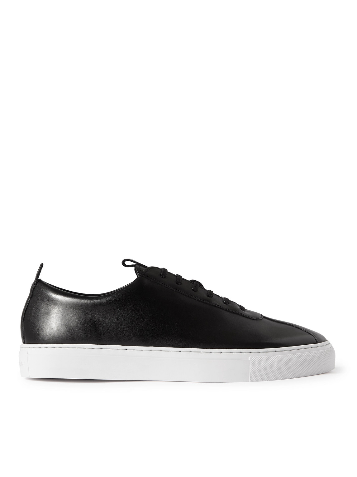 Shop Grenson Leather Sneakers In Black