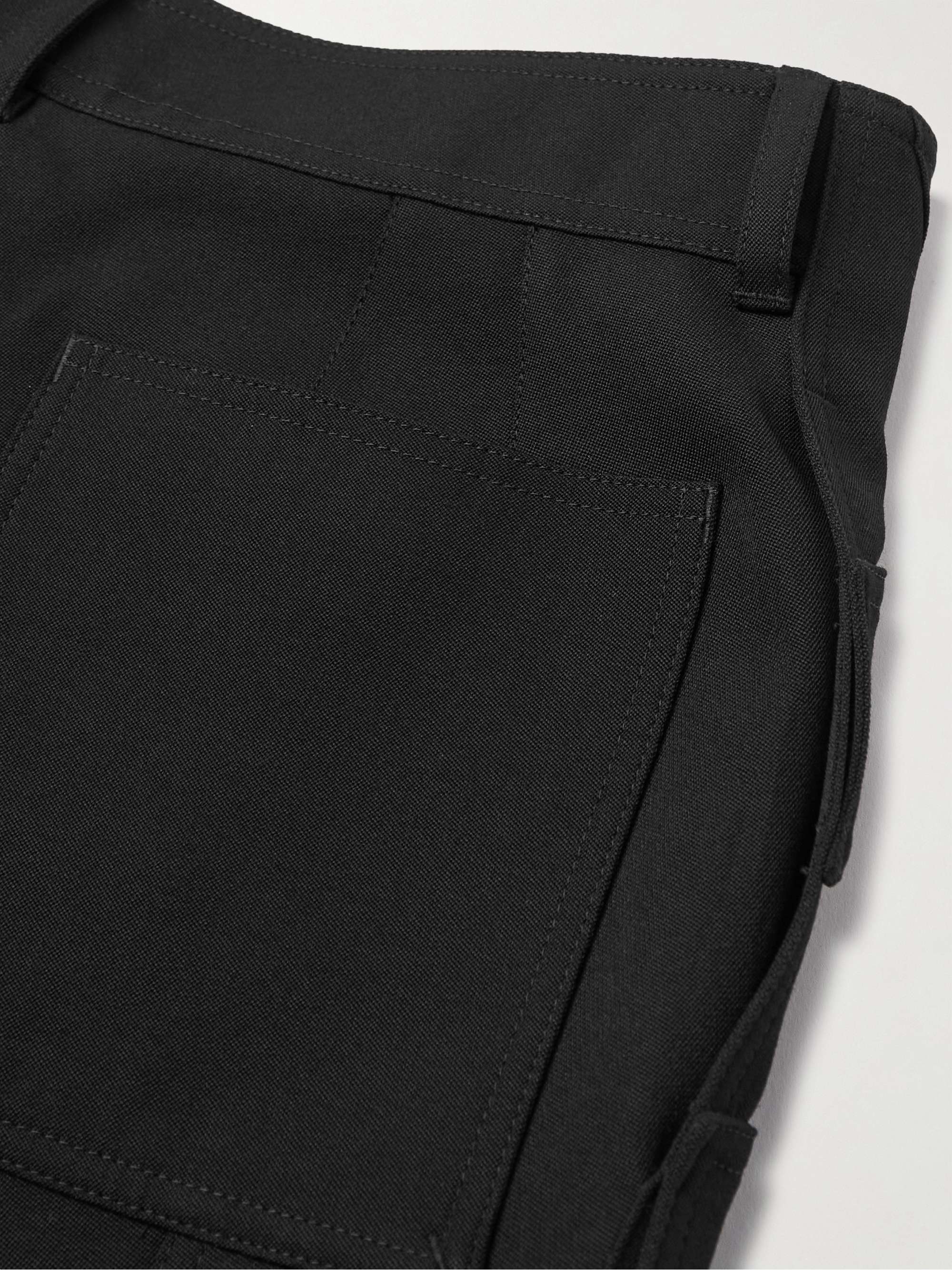 BURBERRY Straight-Leg Wool Grain de Poudre Cargo Shorts