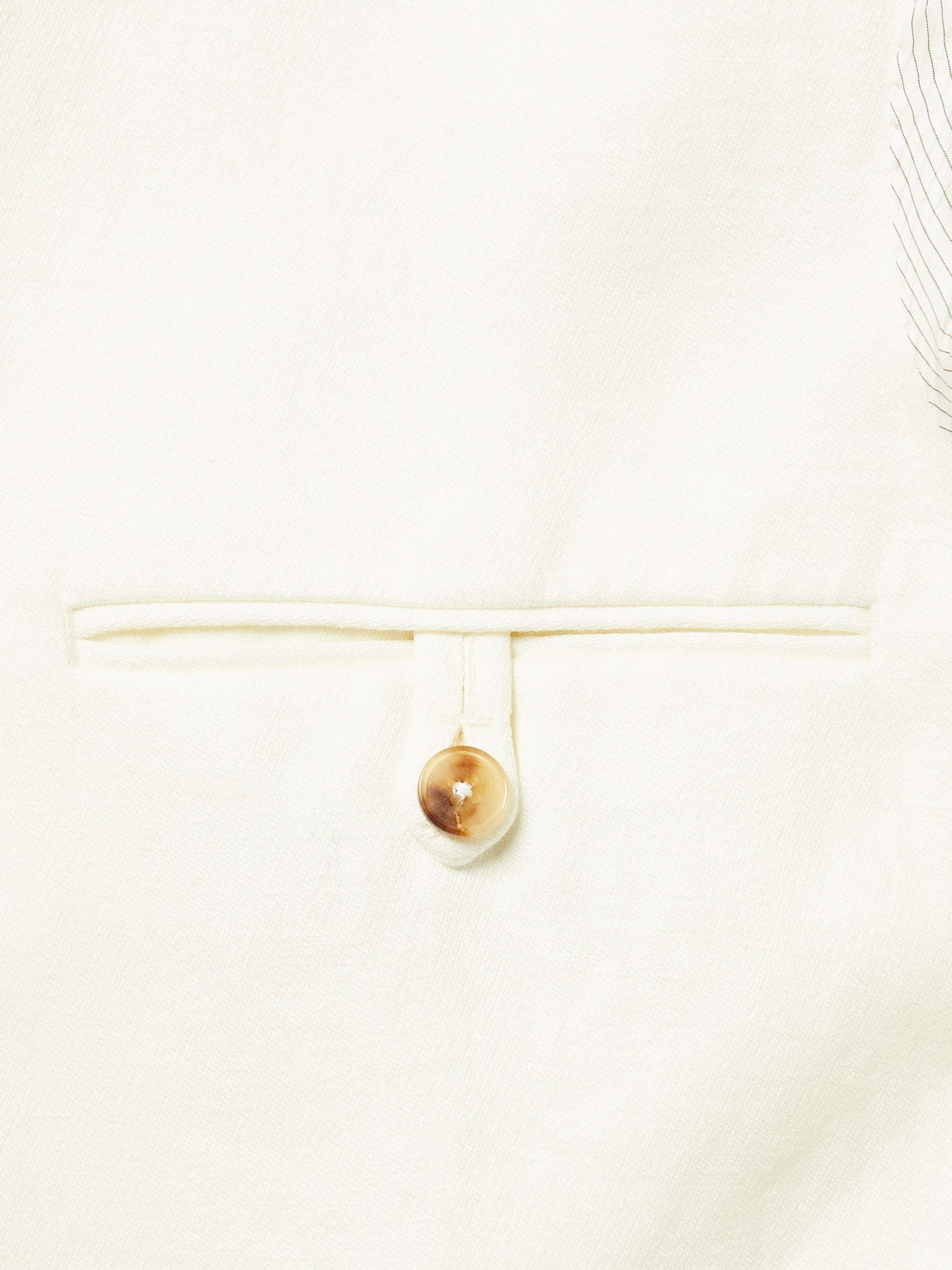 UMIT BENAN Double-Breasted Linen Blazer