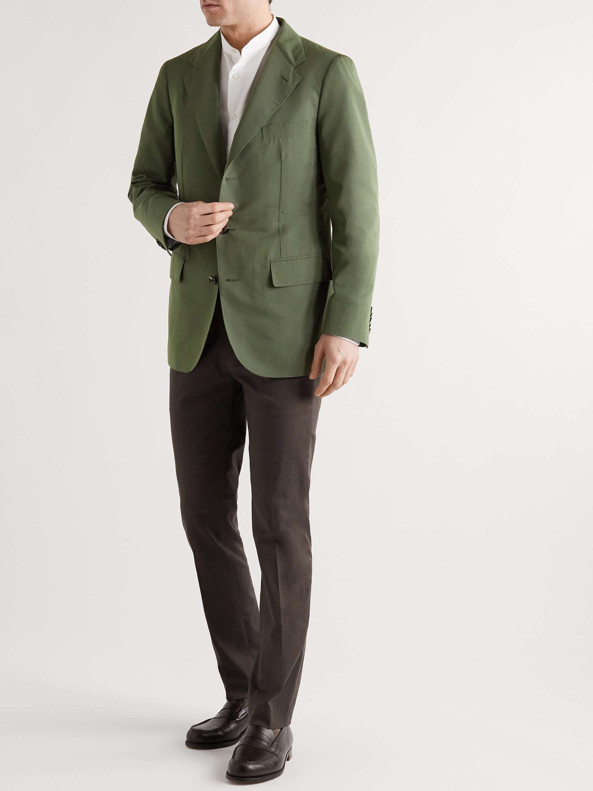UMIT BENAN Cotton and Silk-Blend Blazer