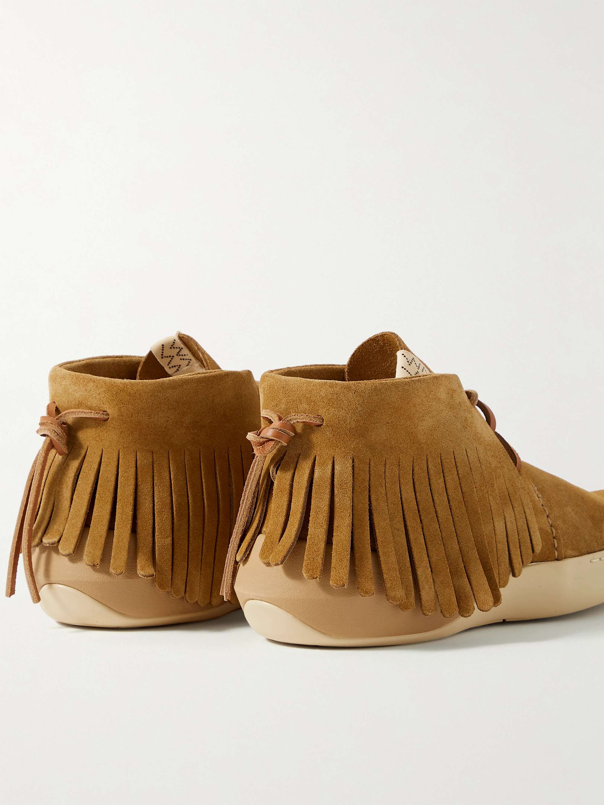 VISVIM Kuiva Shaman-Folk Fringed Suede Sneakers