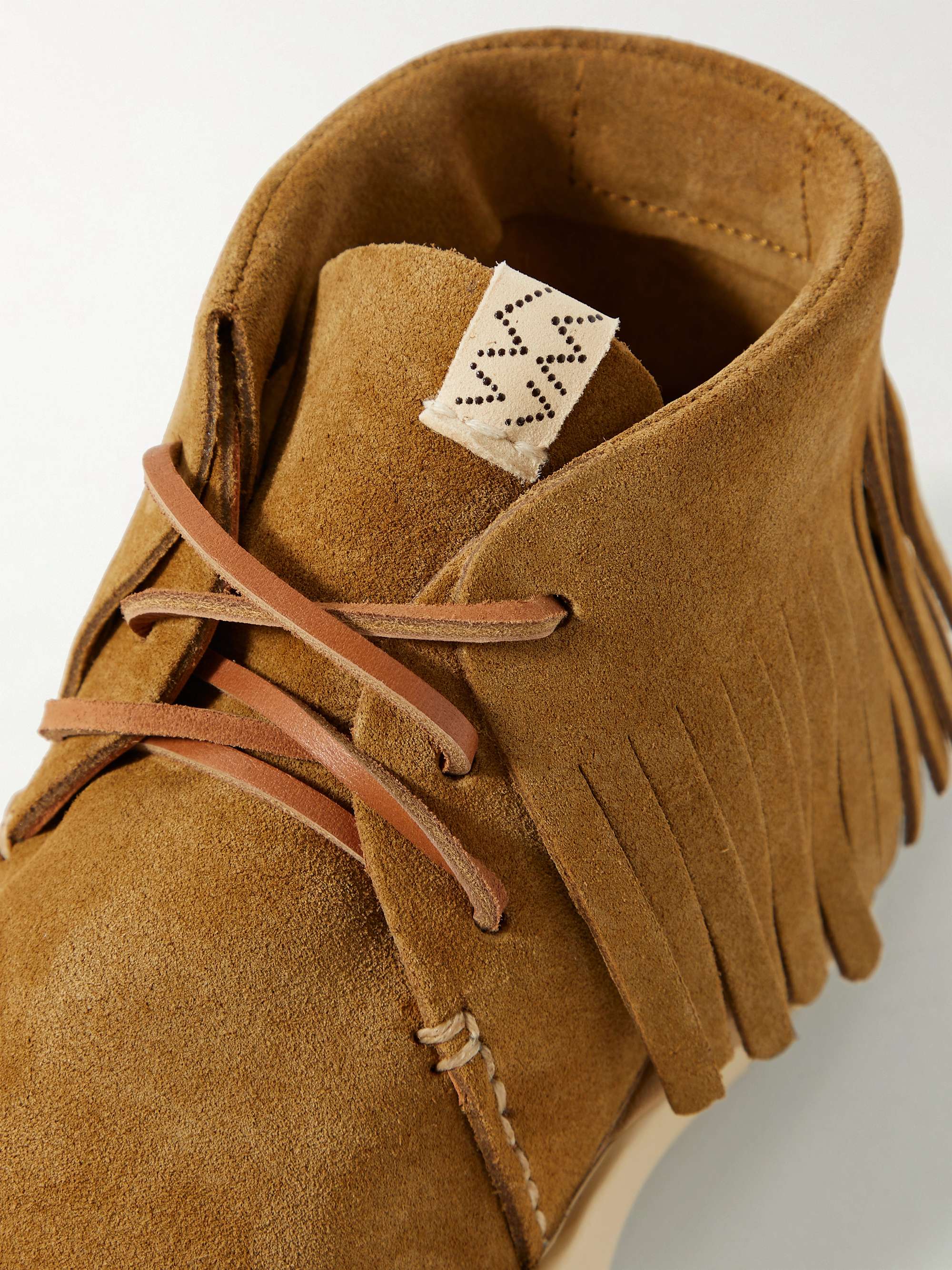 VISVIM Kuiva Shaman-Folk Fringed Suede Sneakers