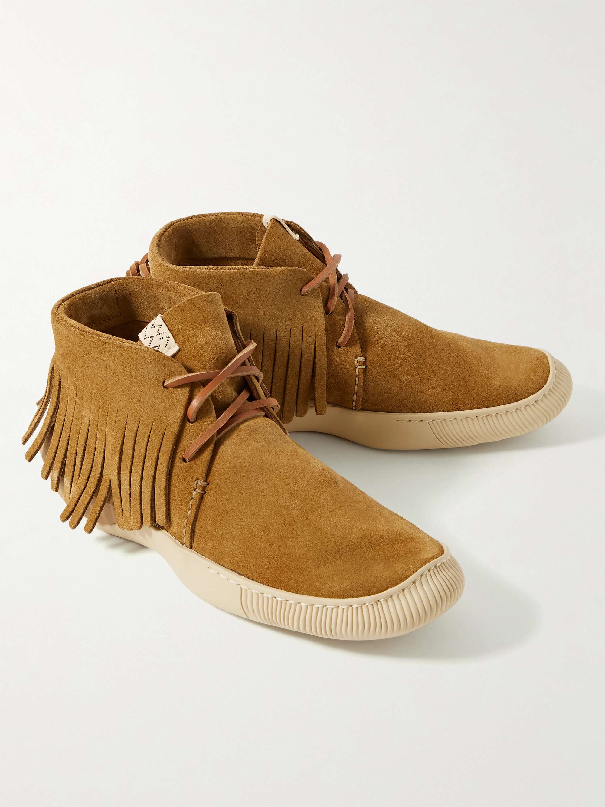 VISVIM Kuiva Shaman-Folk Fringed Suede Sneakers
