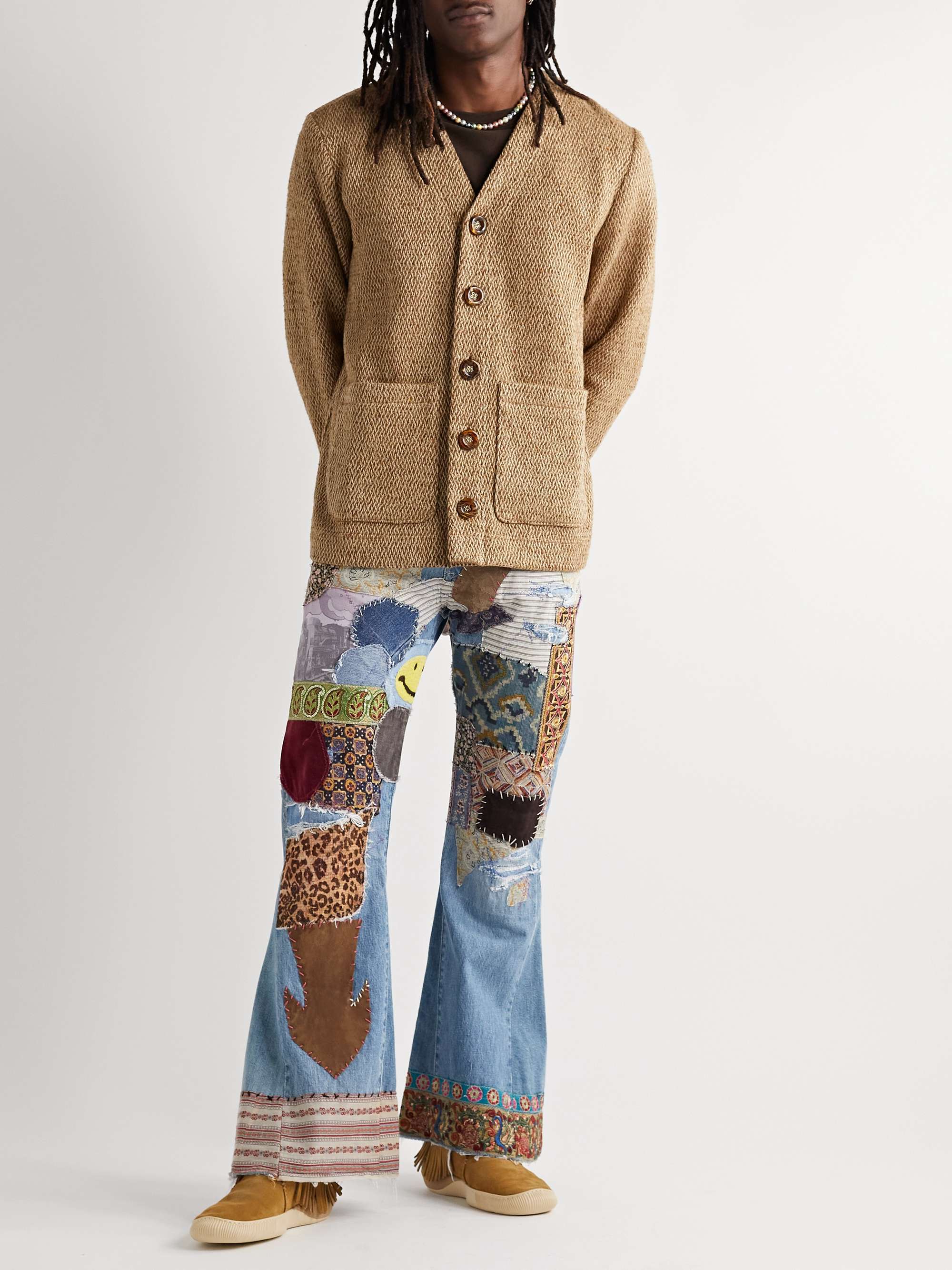 VISVIM Kuiva Shaman-Folk Fringed Suede Sneakers