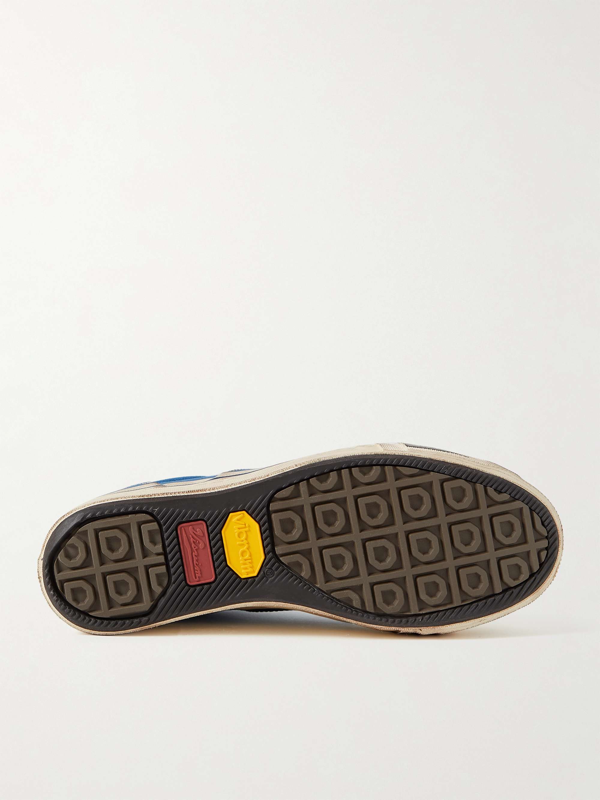VISVIM Logan Deck II G.Patten Distressed Canvas Sneakers