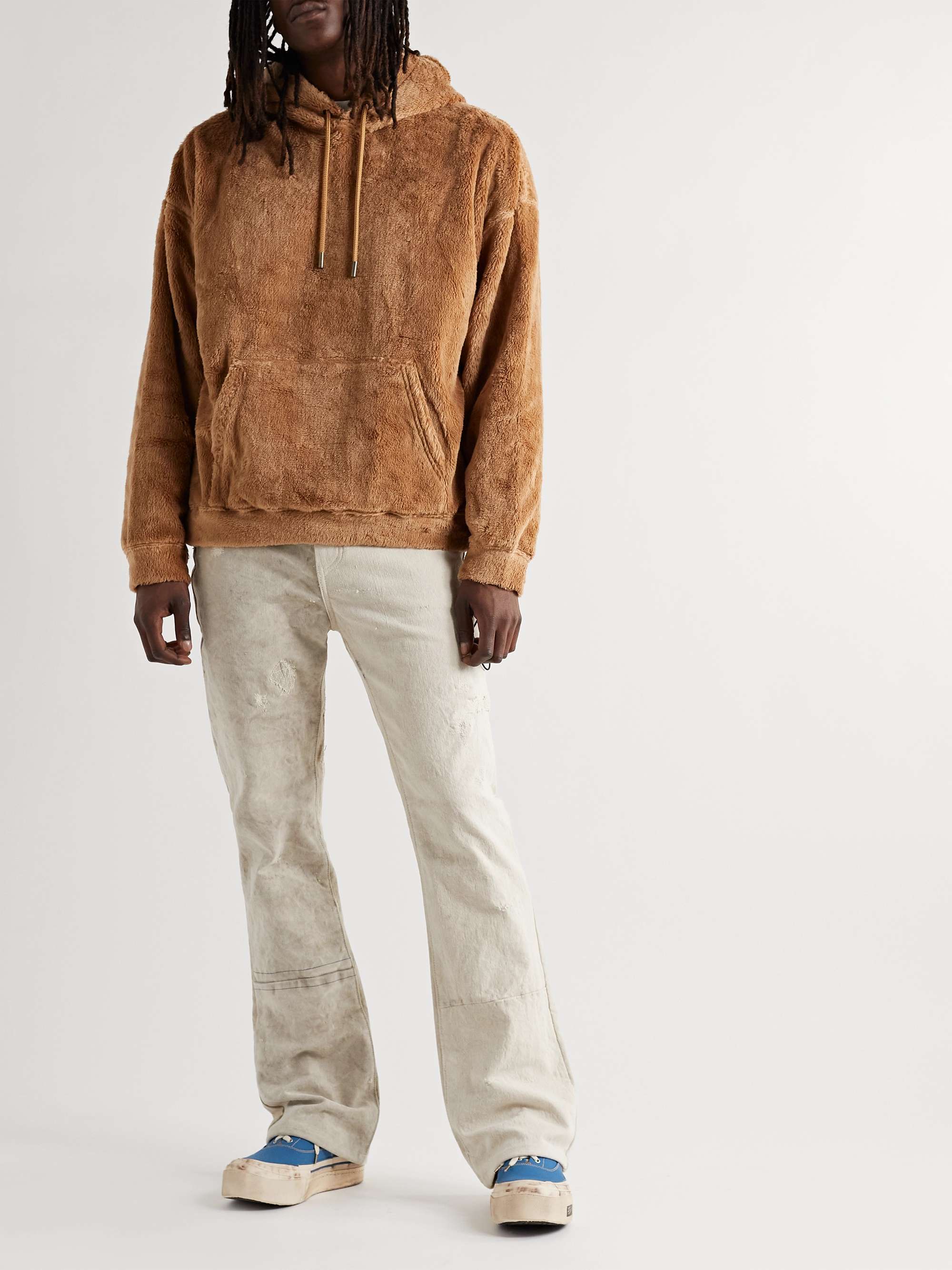 VISVIM Logan Deck II G.Patten Distressed Canvas Sneakers