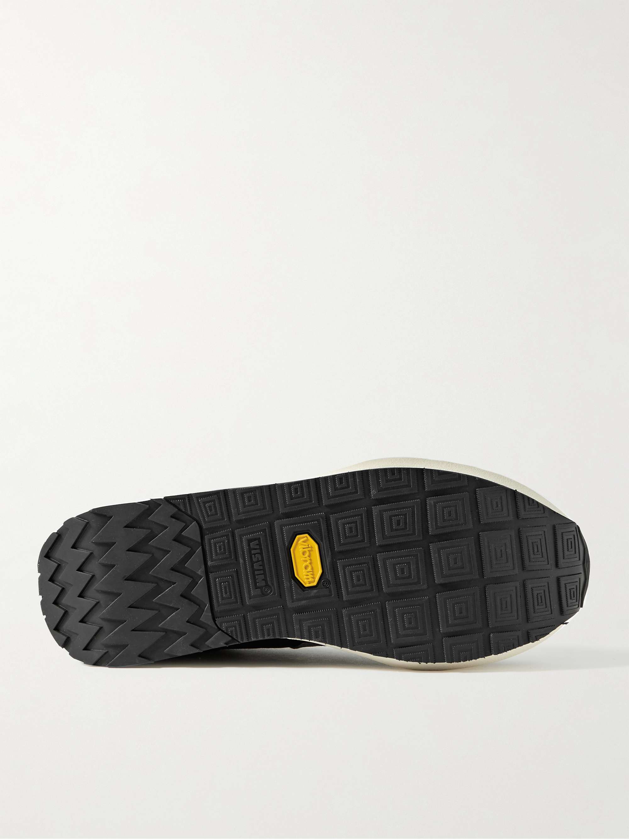 VISVIM FKT Runner Suede and Leather-Trimmed Nylon-Blend Sneakers