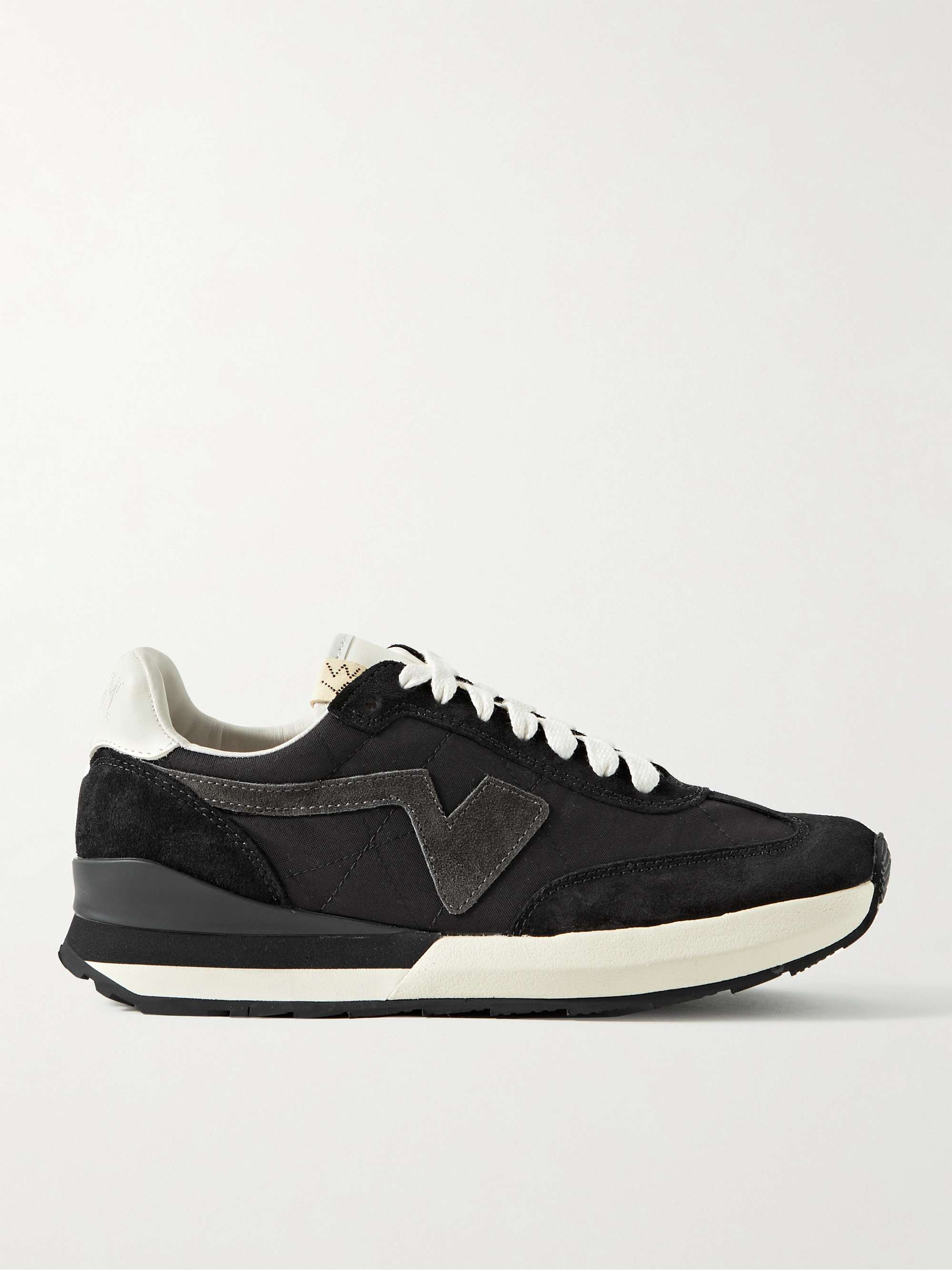 FKT Runner Suede and Leather-Trimmed Nylon-Blend Sneakers