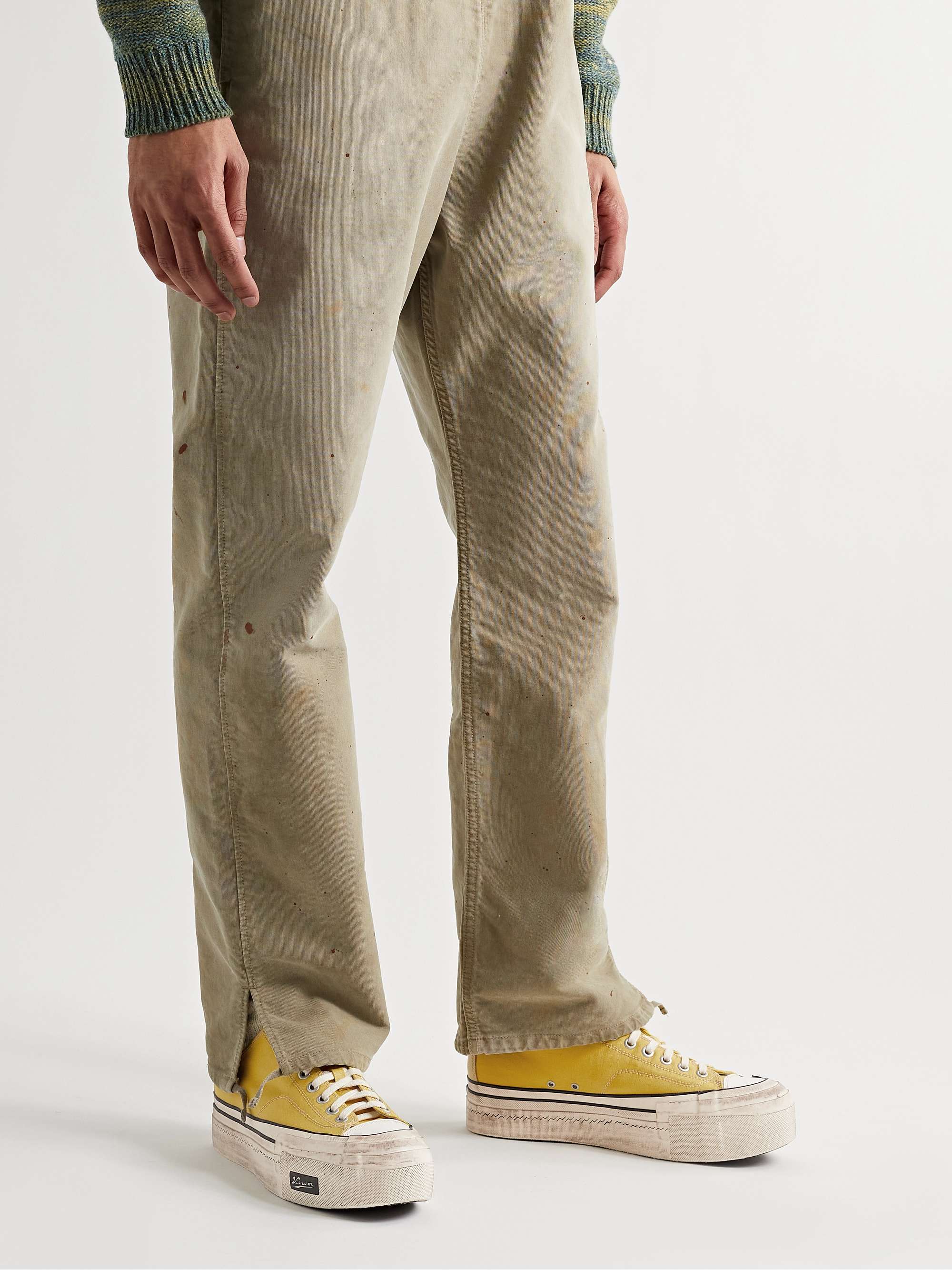 VISVIM Skagway Distressed Canvas Sneakers