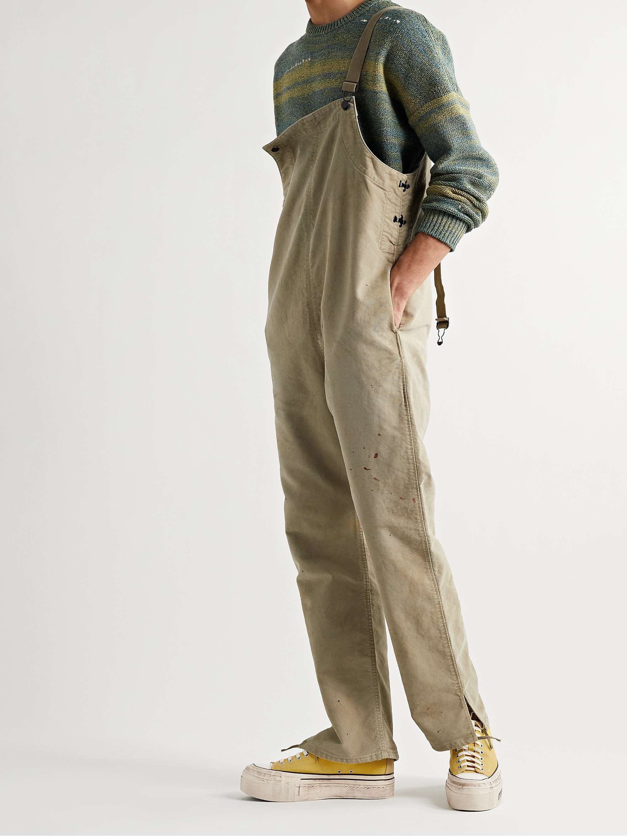 VISVIM Skagway Distressed Canvas Sneakers