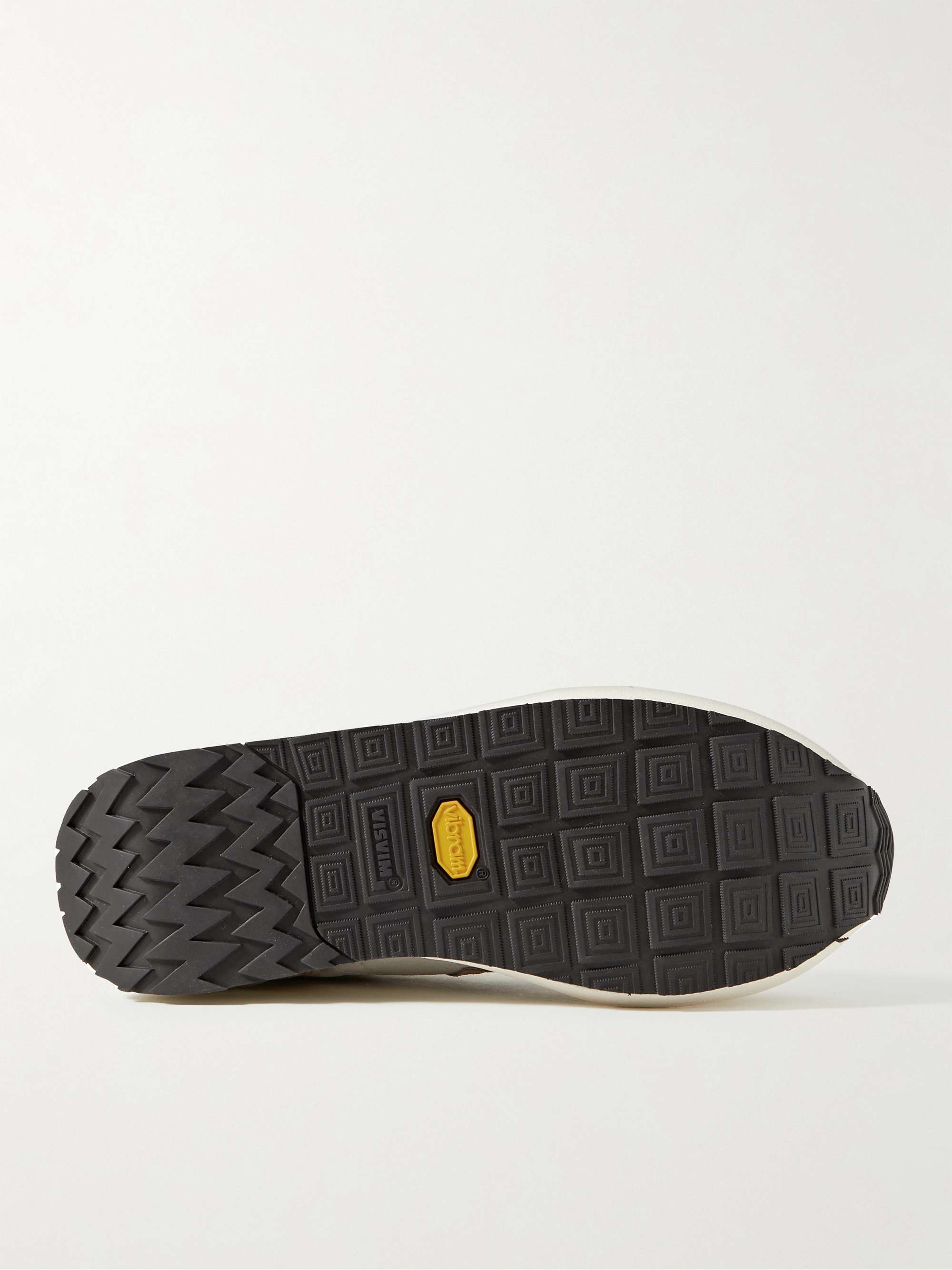 VISVIM FKT Runner Suede and Leather-Trimmed Nylon-Blend Sneakers