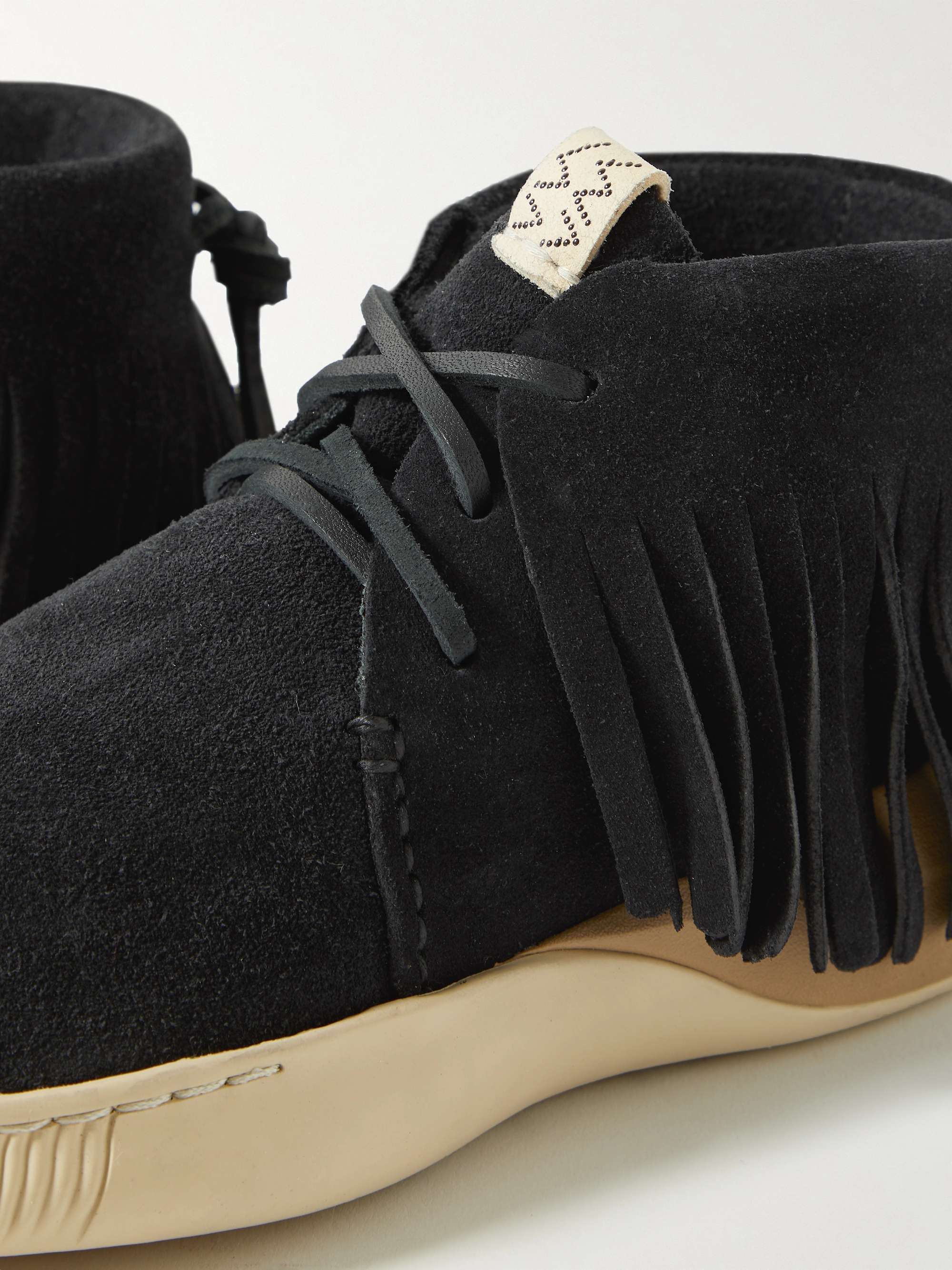 VISVIM Kuiva Shaman-Folk Fringed Suede Sneakers