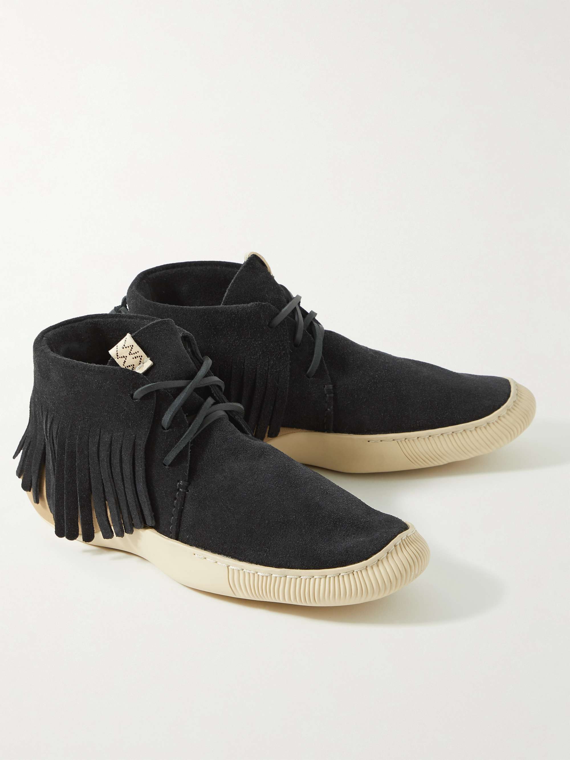 VISVIM Kuiva Shaman-Folk Fringed Suede Sneakers