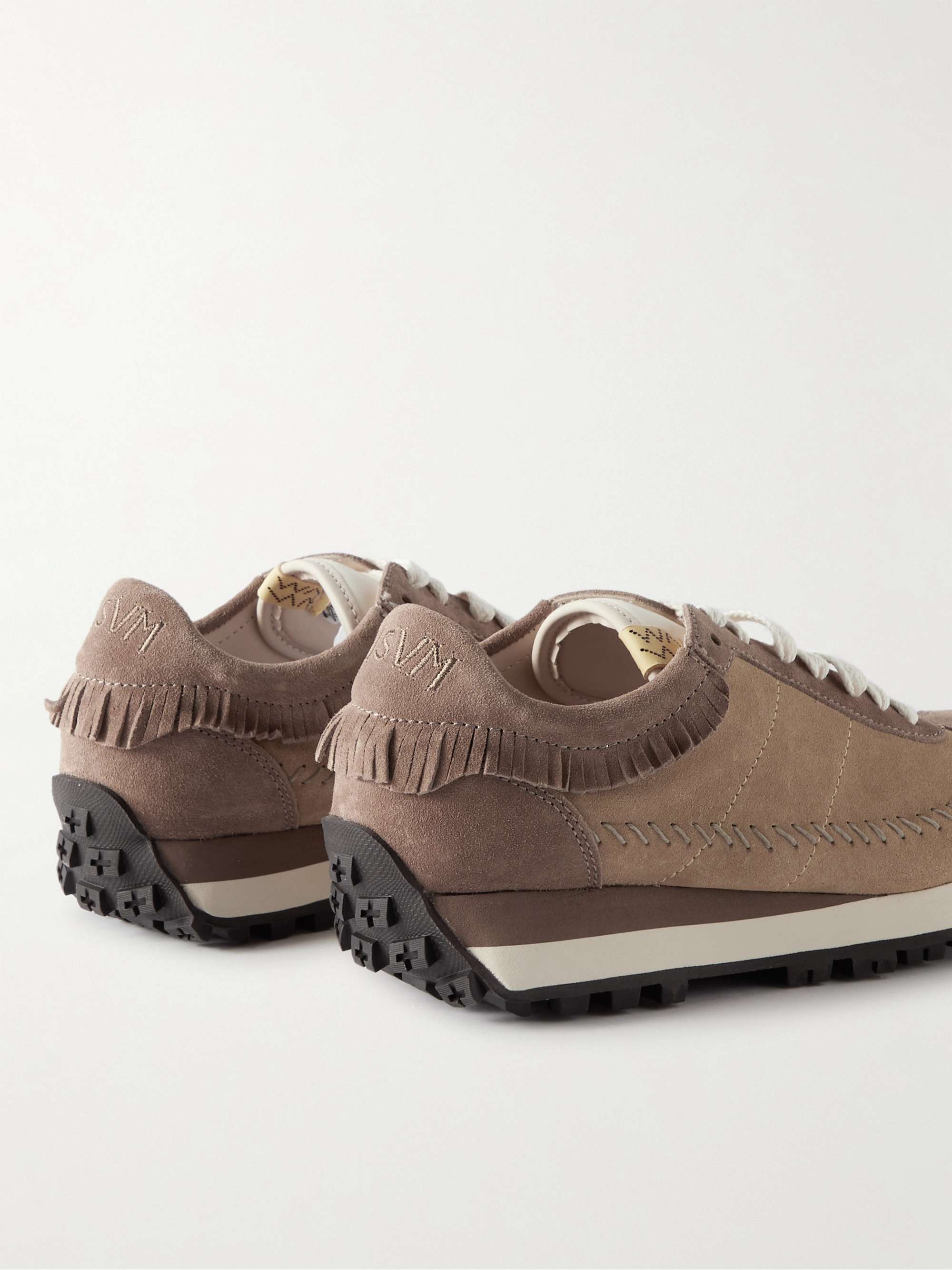VISVIM Walpi Fringed Suede Sneakers