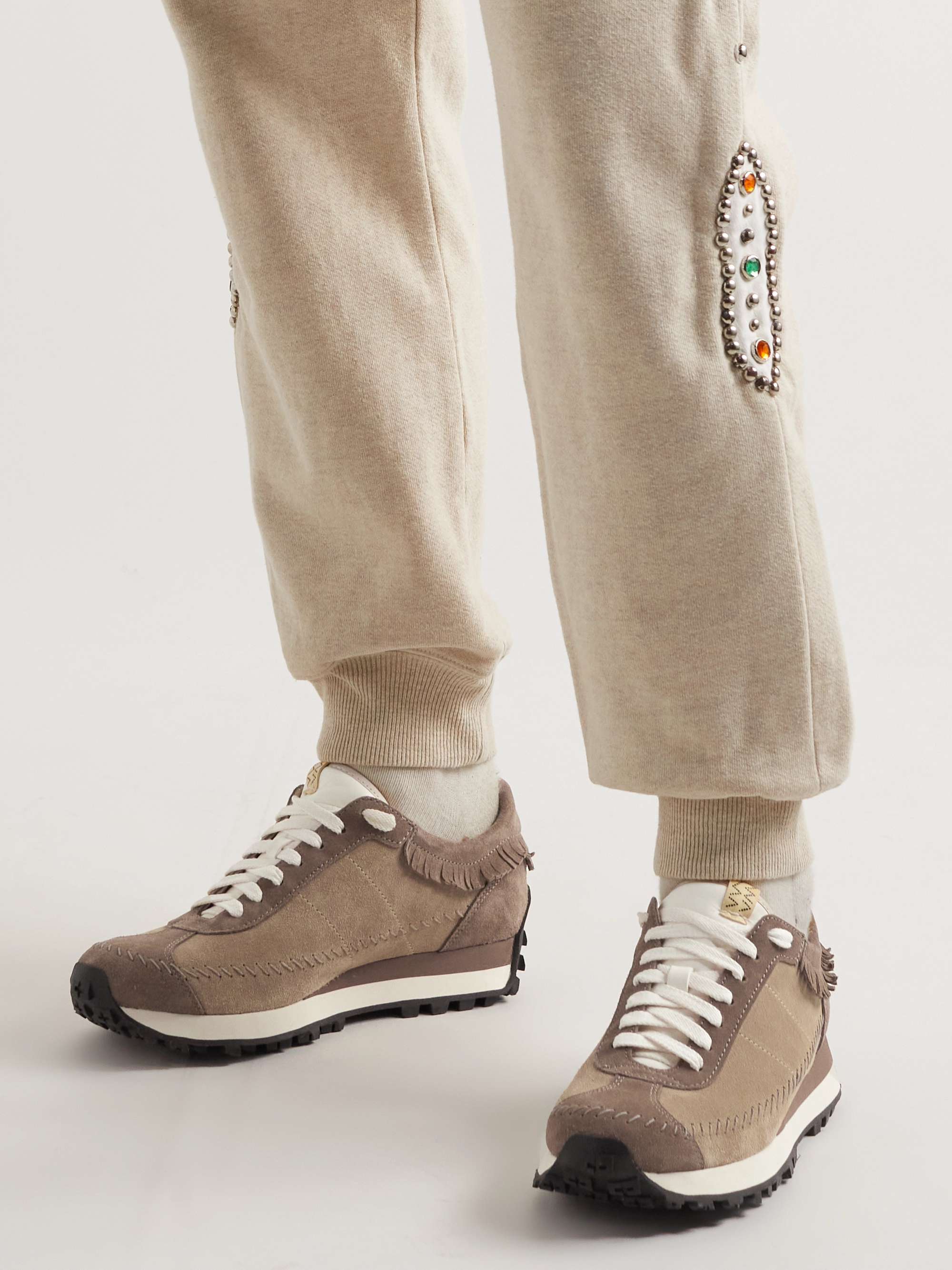 VISVIM Walpi Fringed Suede Sneakers