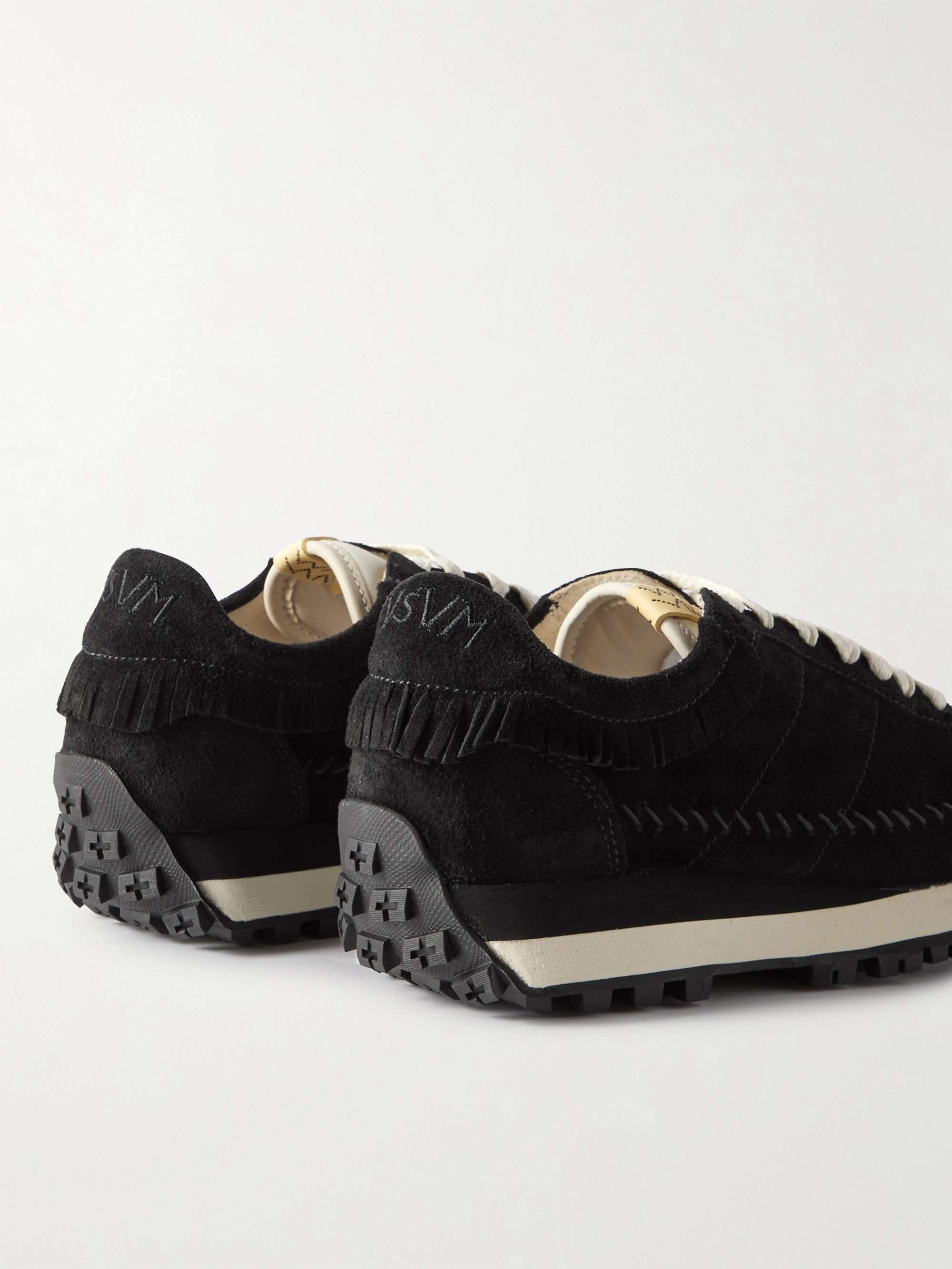VISVIM Walpi Fringed Suede Sneakers