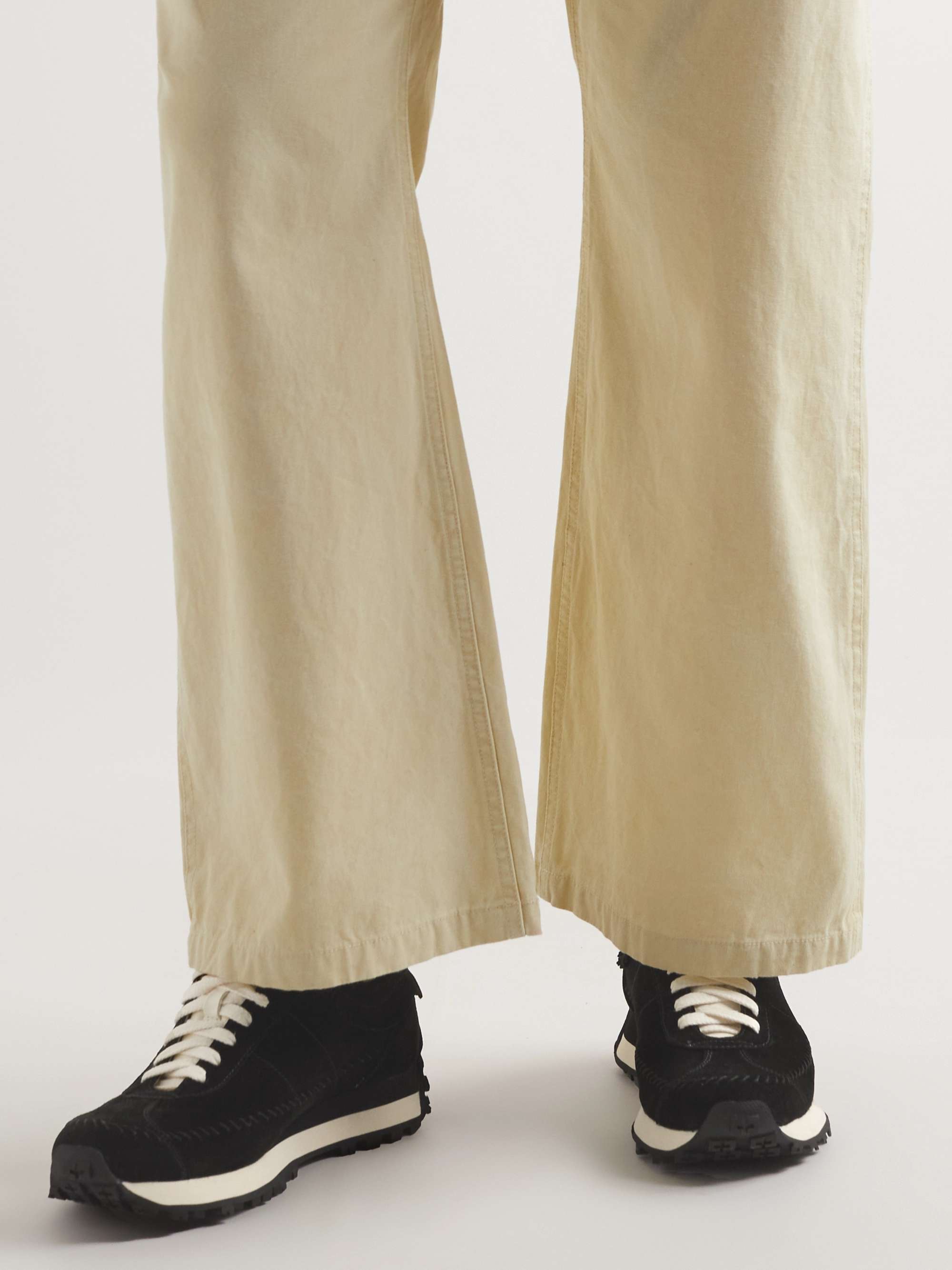 VISVIM Walpi Fringed Suede Sneakers