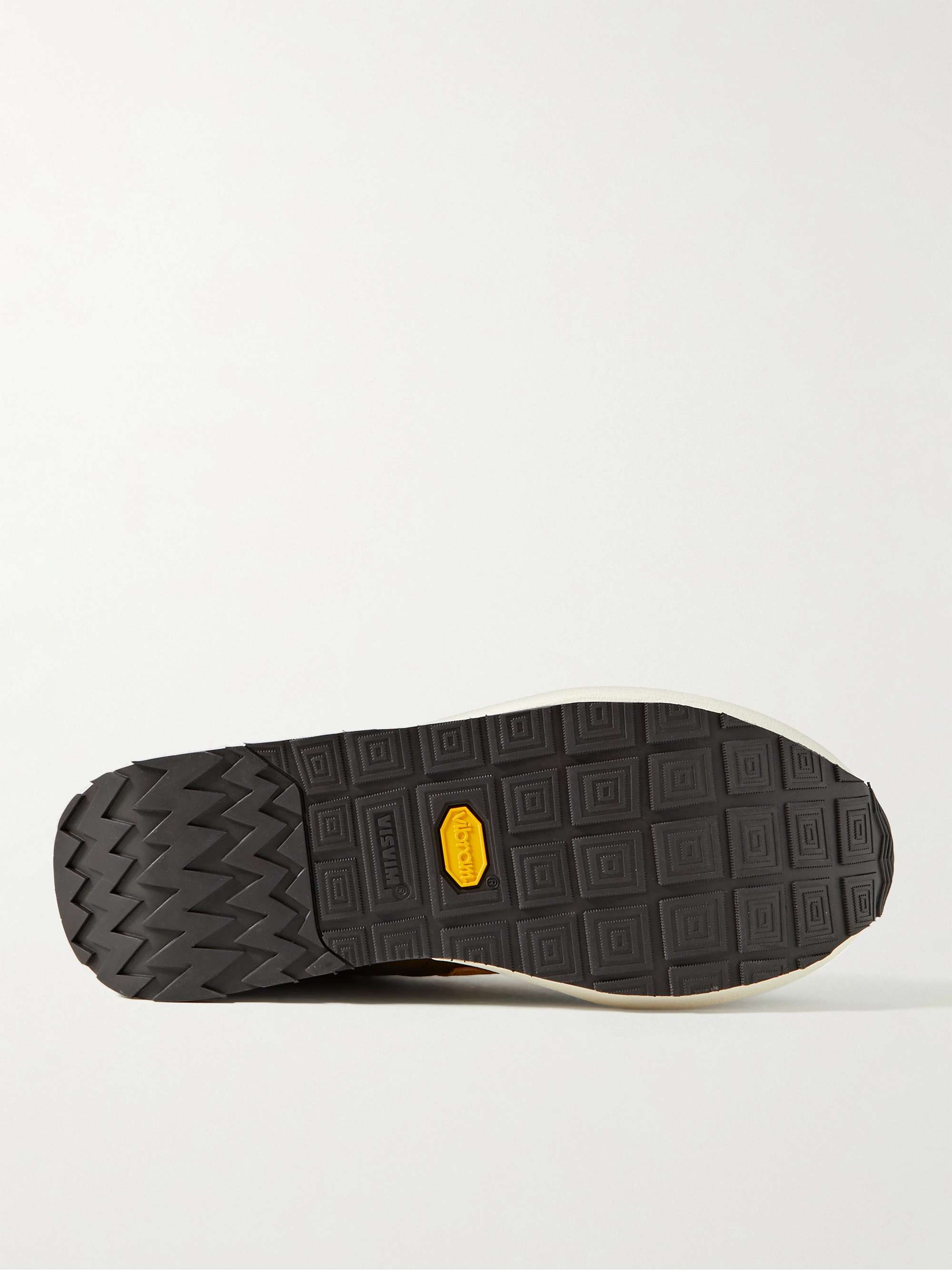 VISVIM FKT Runner Suede and Leather-Trimmed Nylon-Blend Sneakers