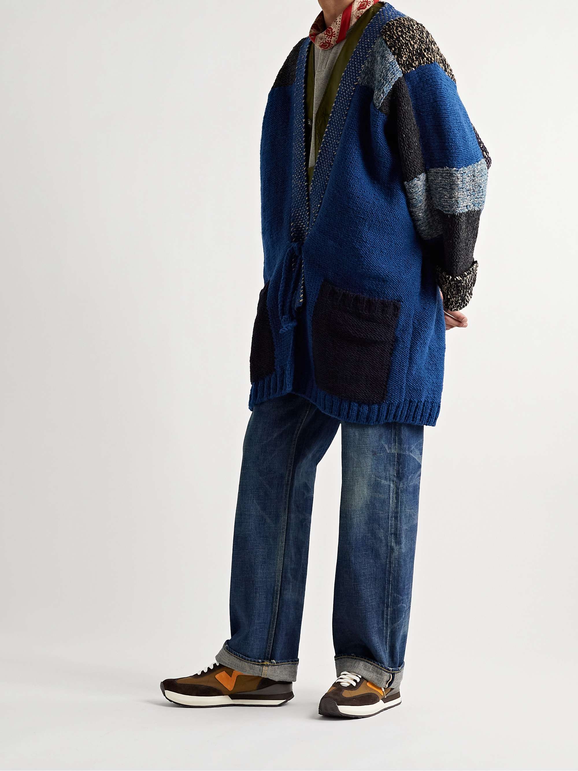 VISVIM FKT Runner Suede and Leather-Trimmed Nylon-Blend Sneakers